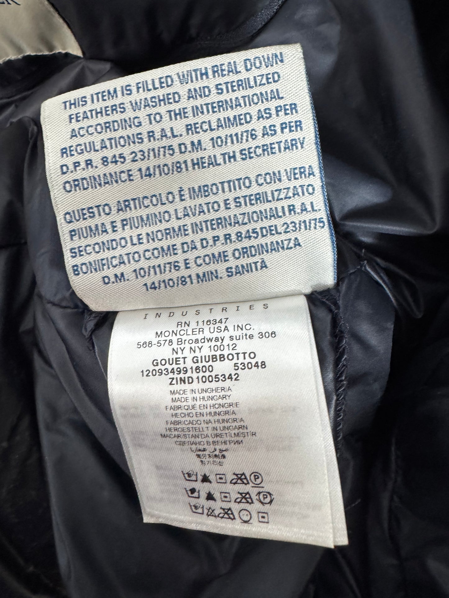 Moncler Gouet Jacket - Size 2