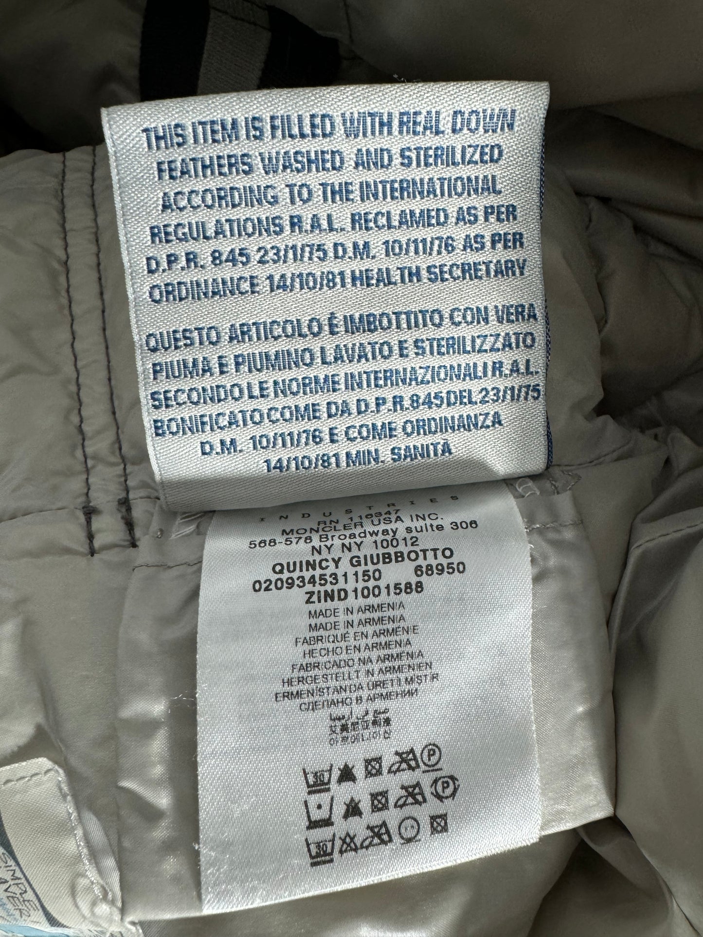Moncler Quincy Jacket - Size 1