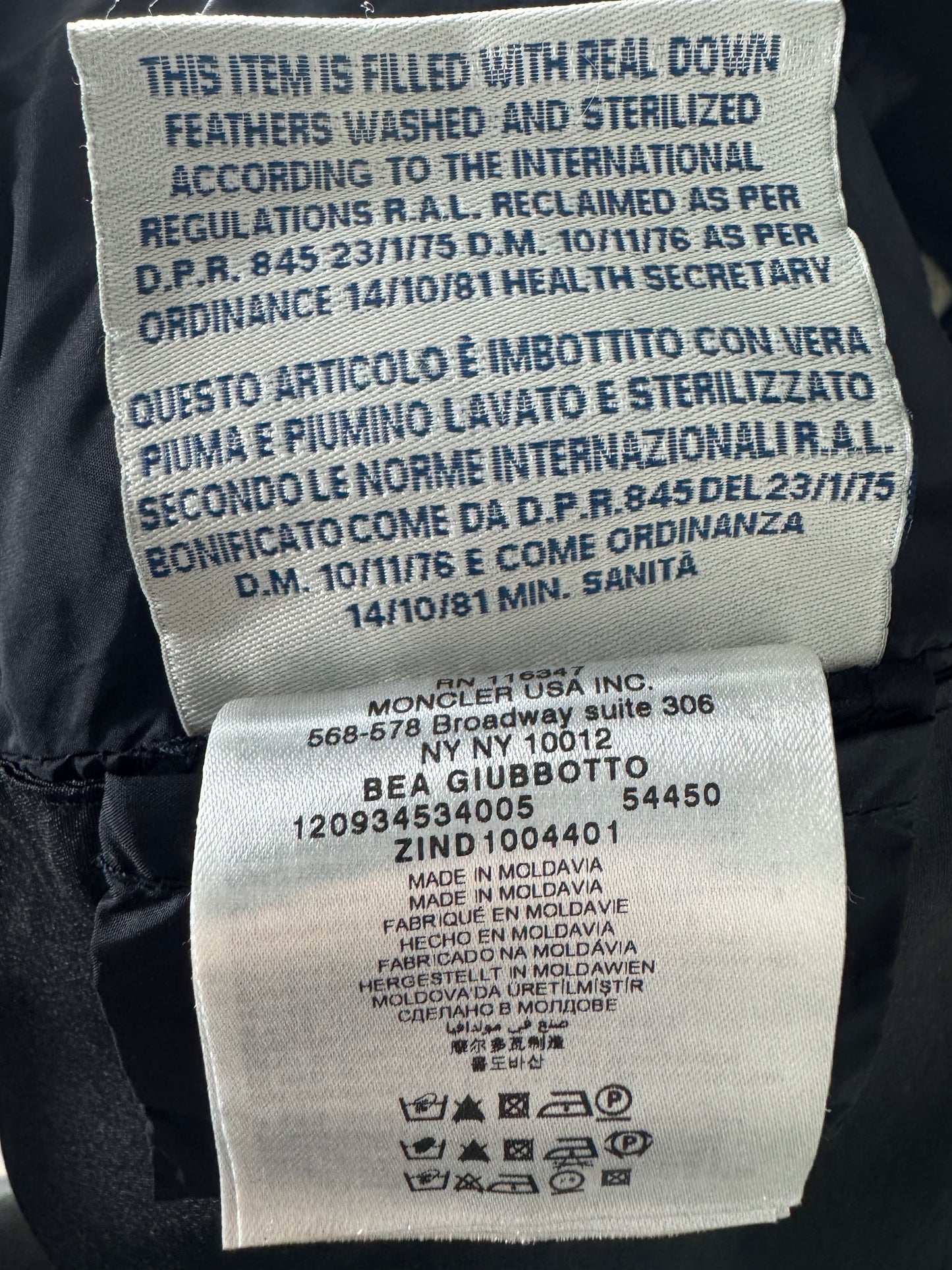 Moncler Bea Jacket - Size 4