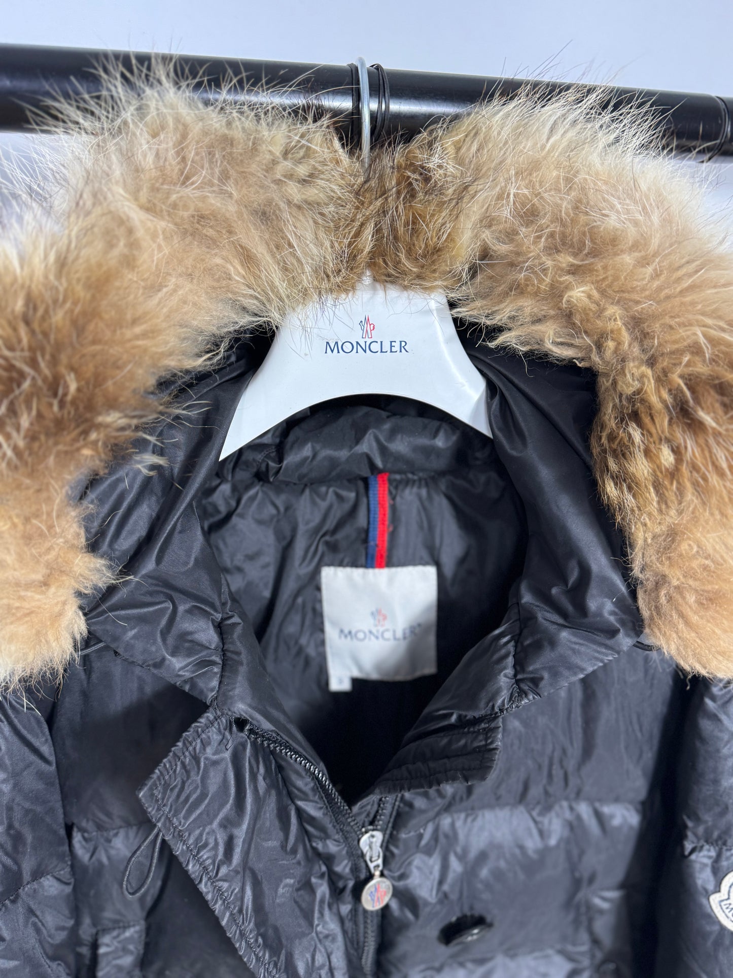 Moncler Ladies Albertina Fur Jacket - Size 3