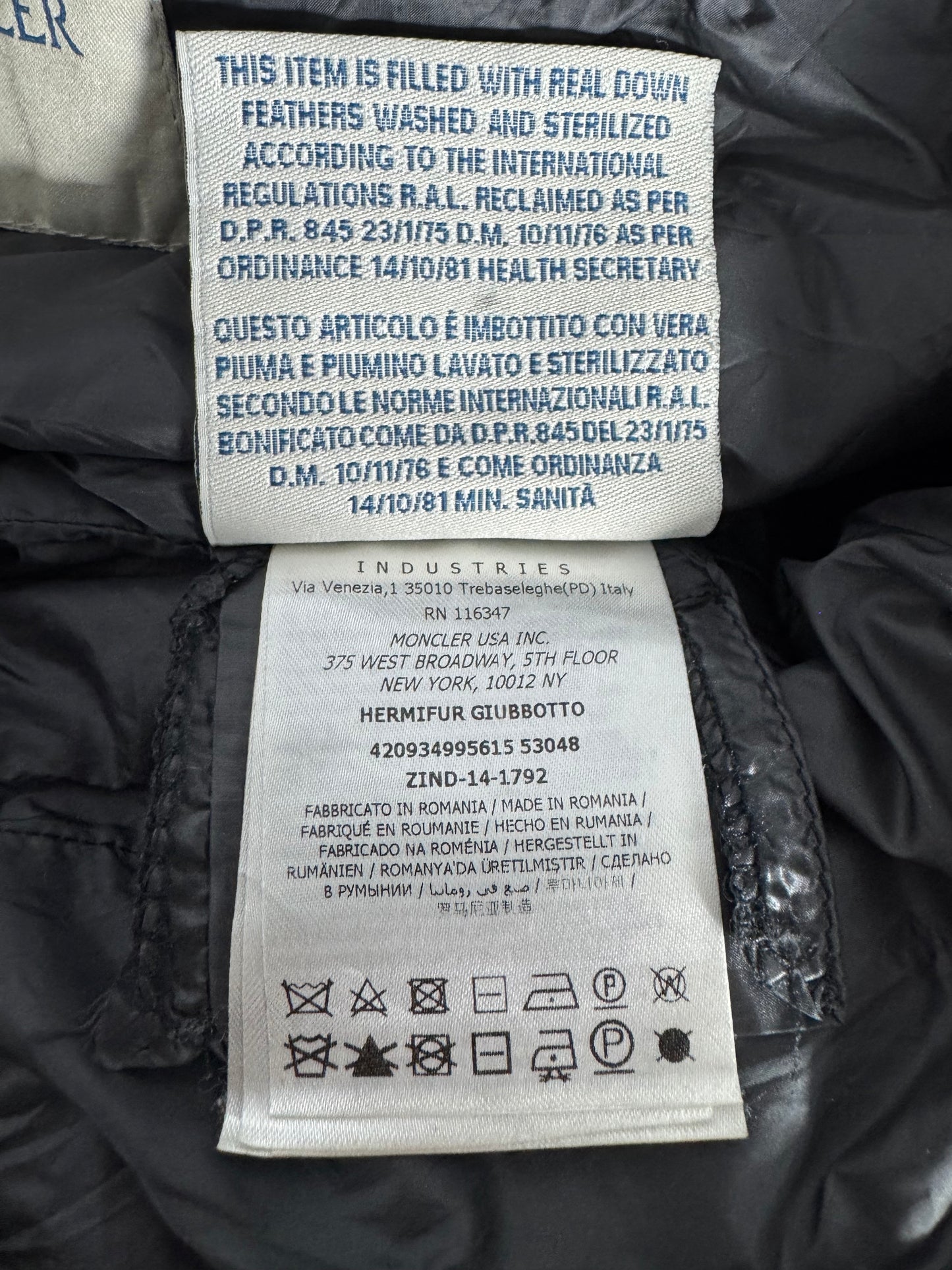 Moncler Hermifur Jacket - Size 0