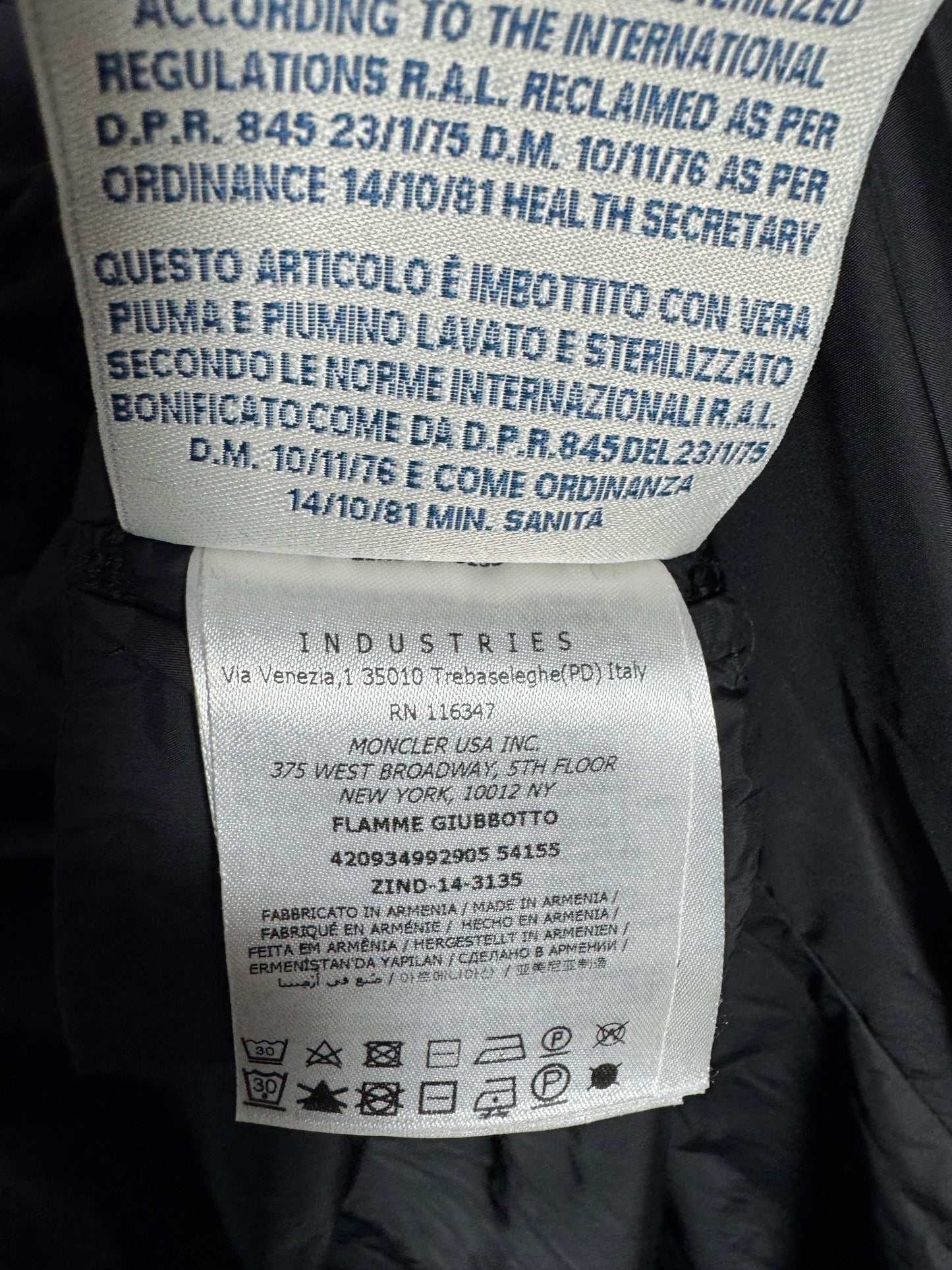 Moncler Flamme Jacket - Size 3