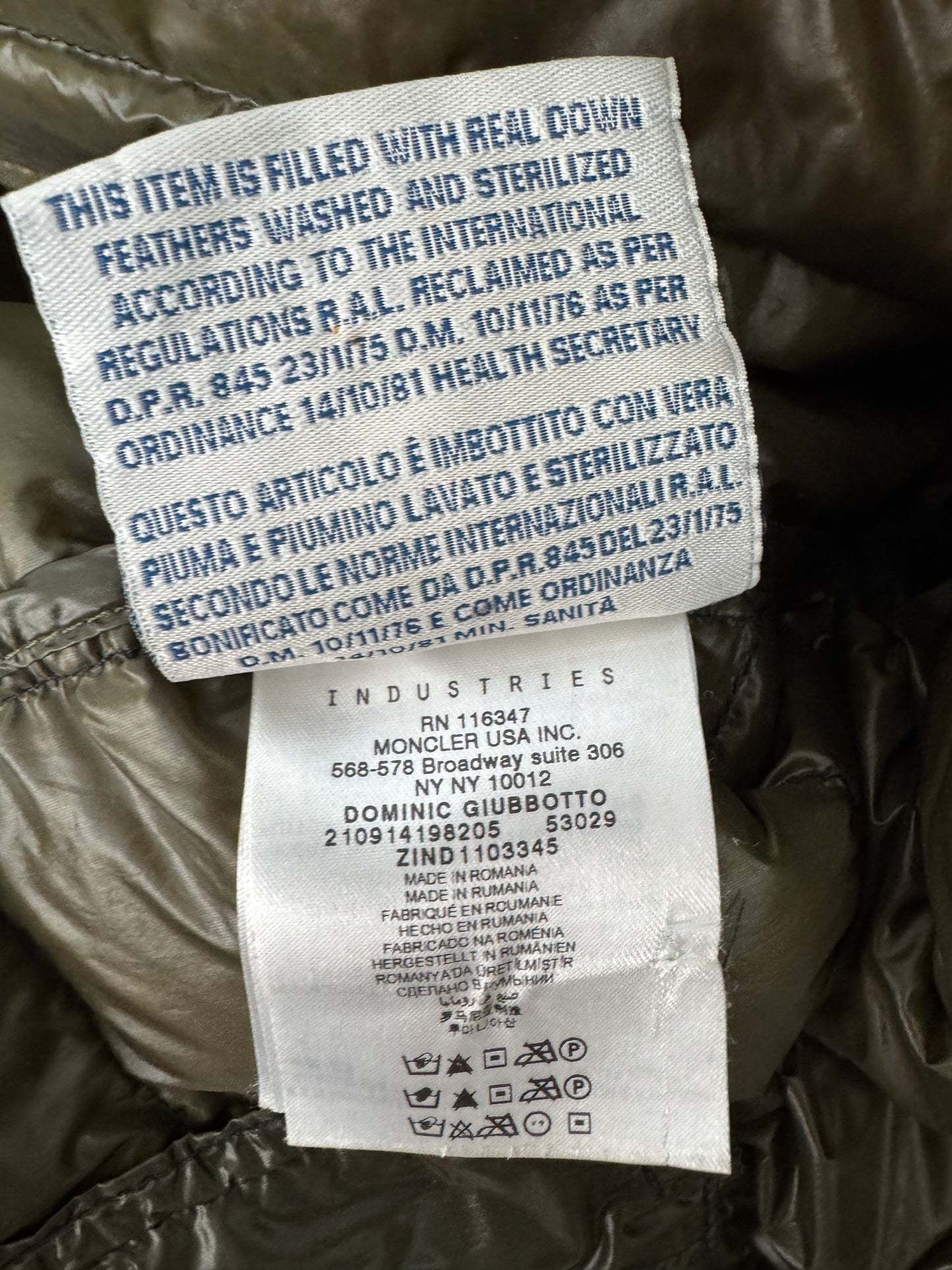 Moncler Dominic Jacket - Size 4
