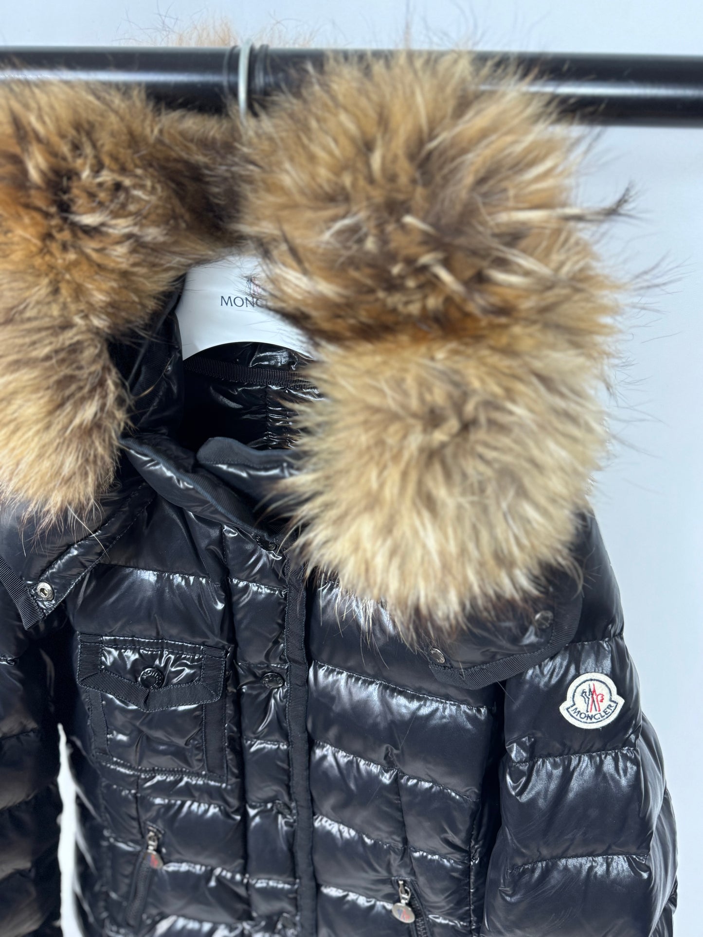 Moncler Armoise Fur Jacket - Size 2