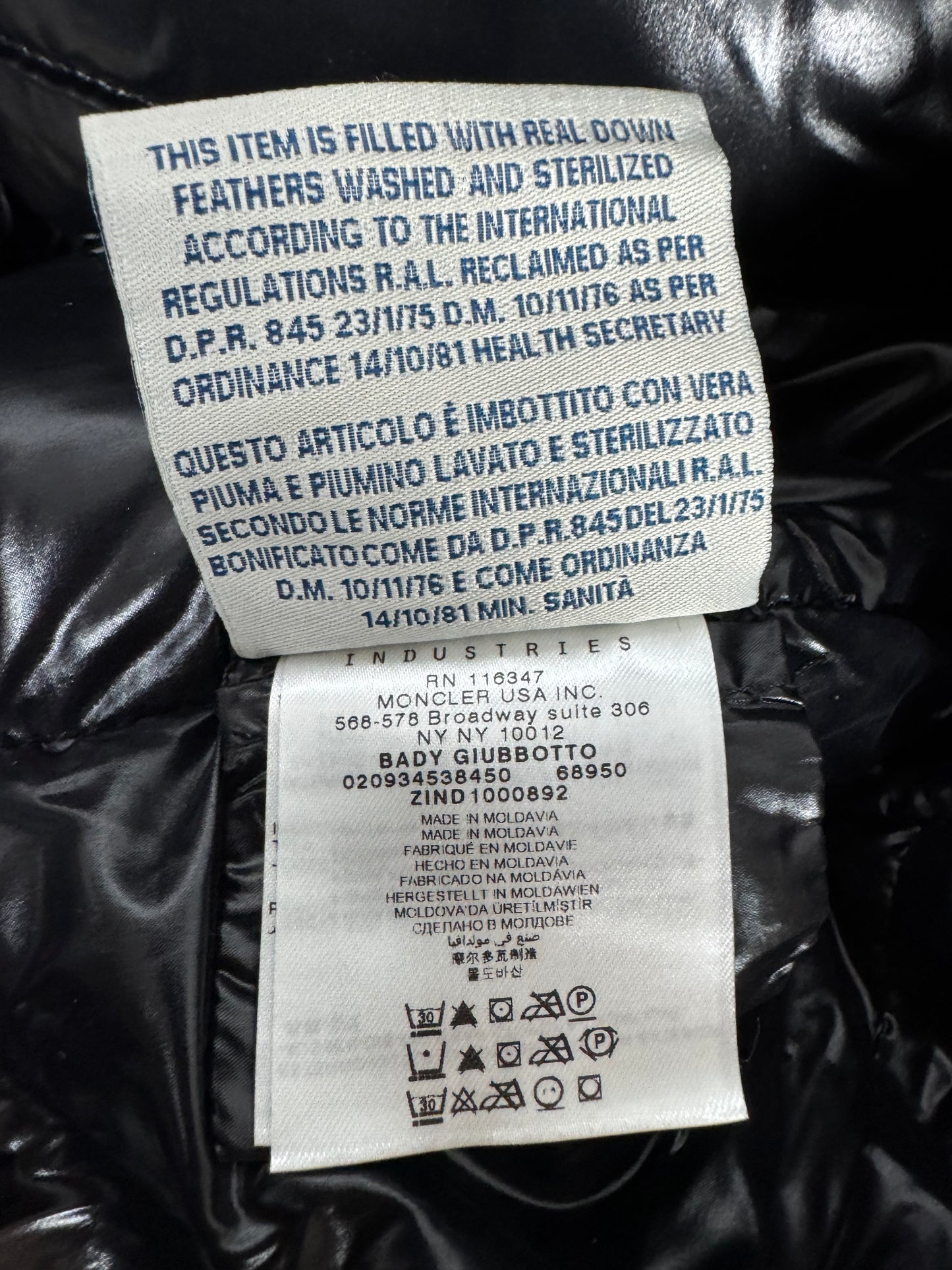 Moncler Bady Jacket - Size 0