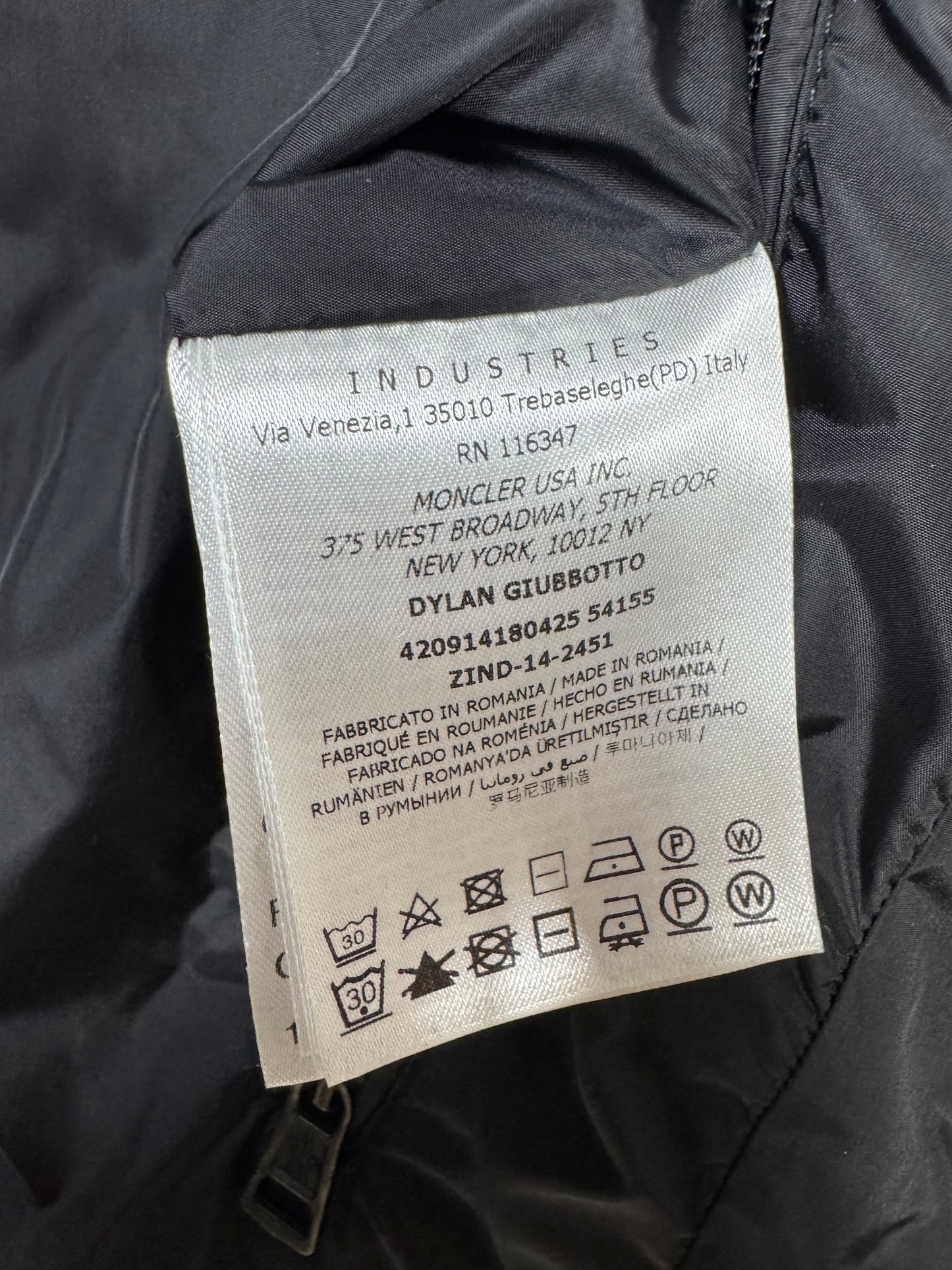 Moncler Dylan Jacket - Size 4