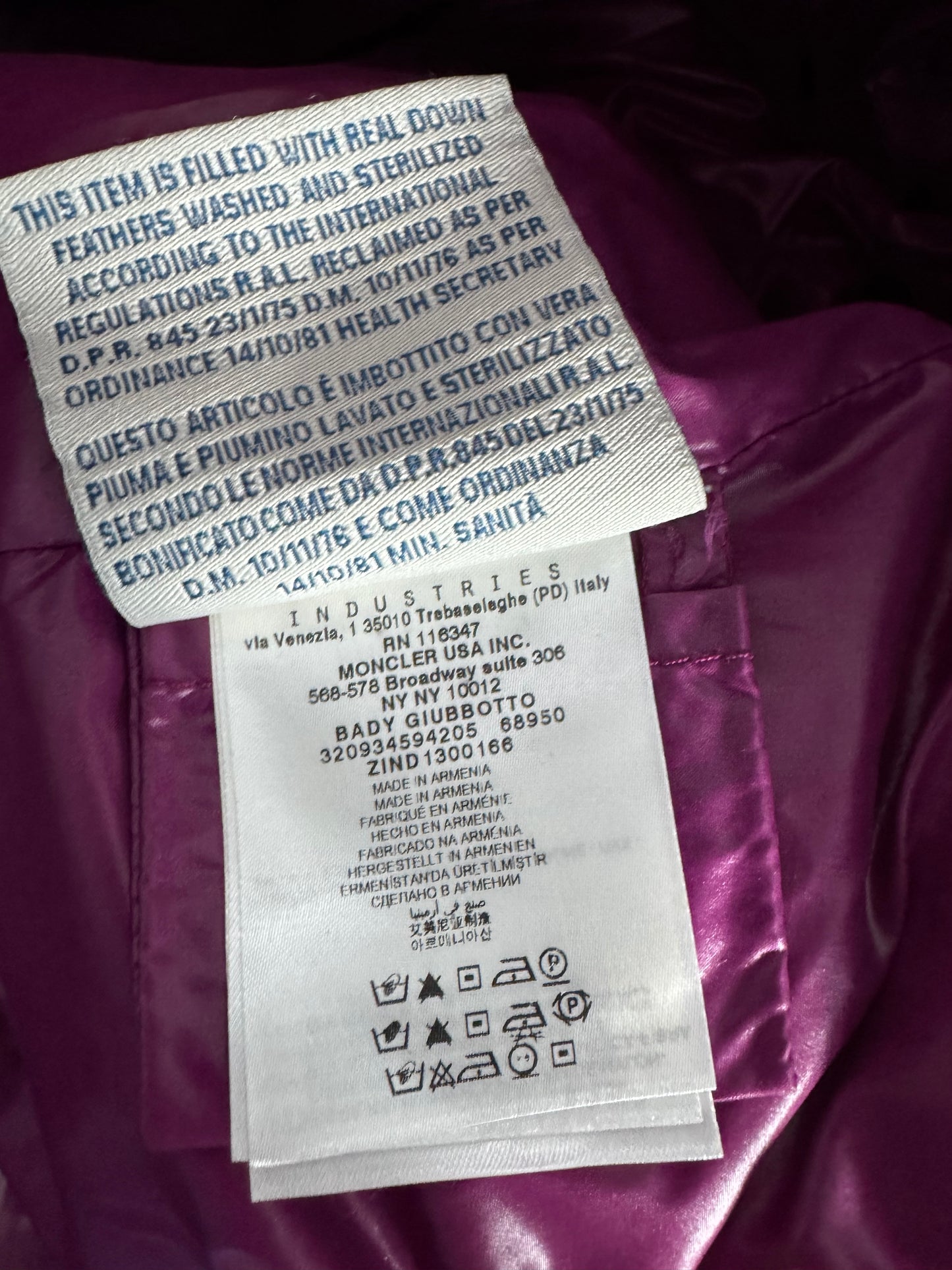 Moncler Bady Jacket - Size 4