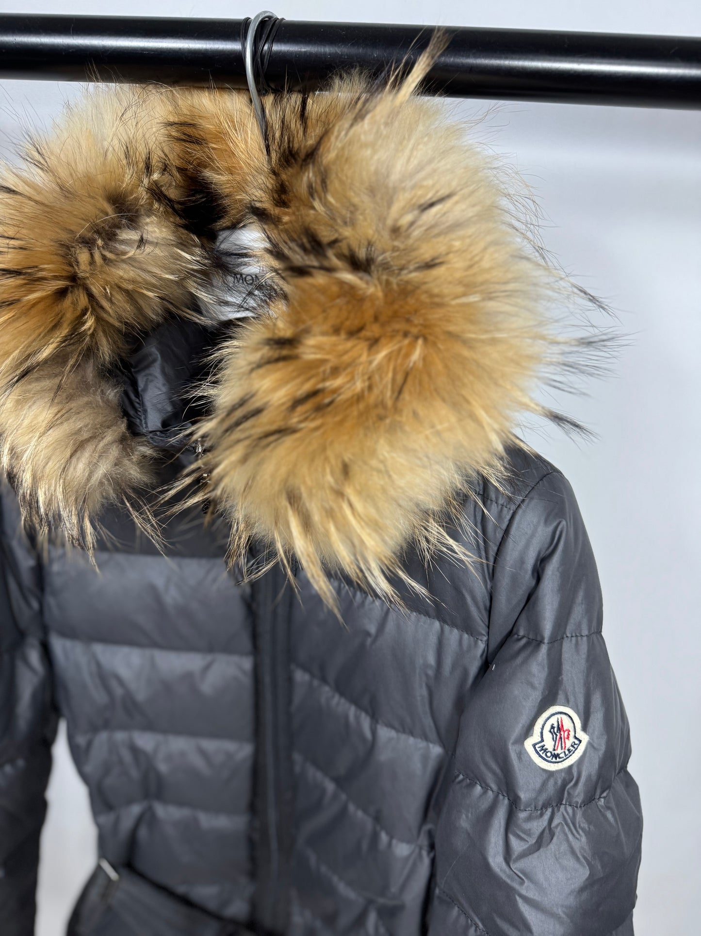 Moncler Angers Fur Jacket - Size 1