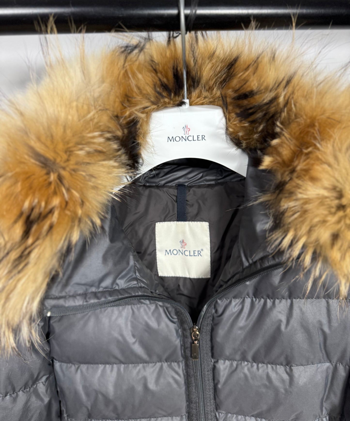 Moncler Angers Fur Jacket - Size 1