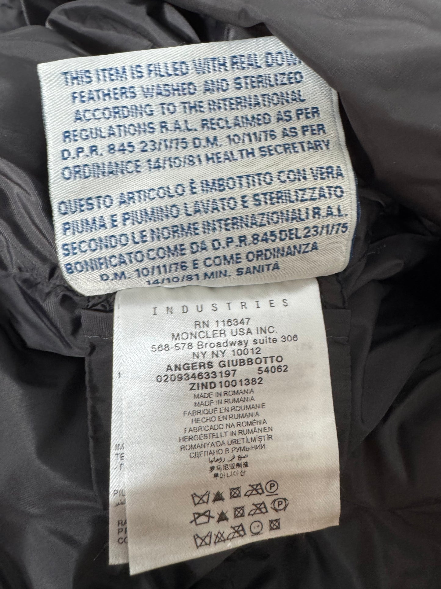 Moncler Angers Fur Jacket - Size 1