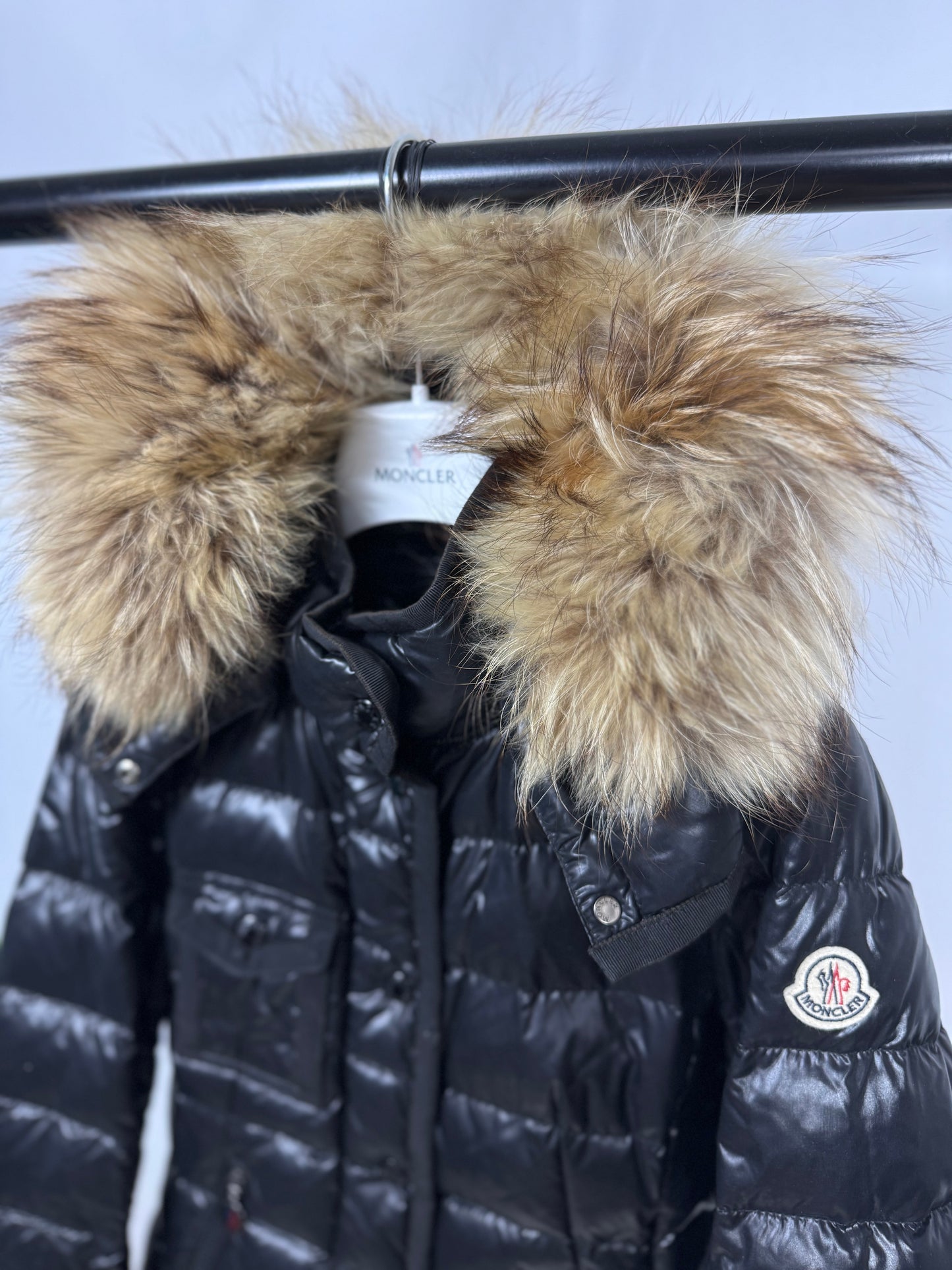 Moncler Armoise Fur Jacket - Size 0