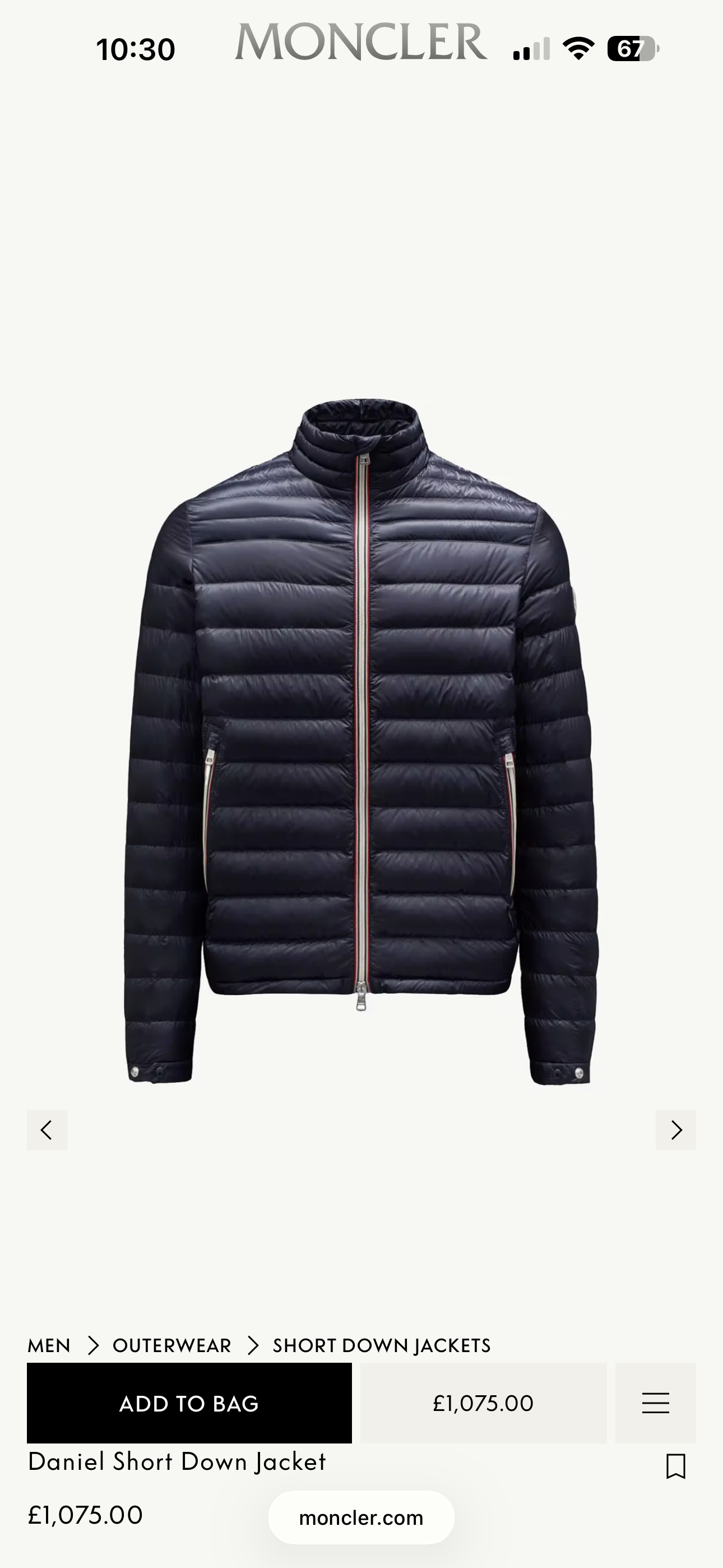 Moncler Daniel Jacket - Size 4