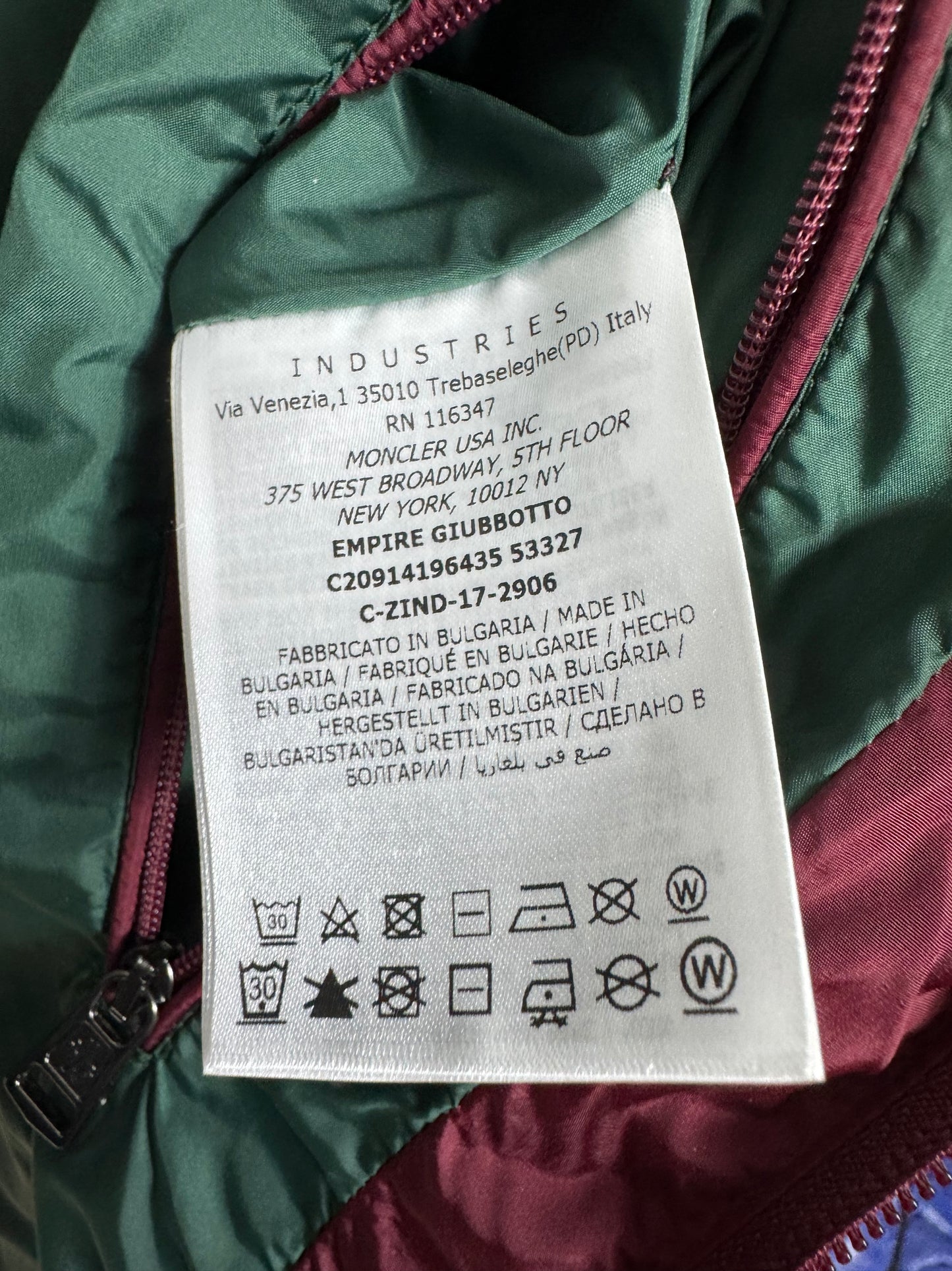 Moncler Empire K2 Jacket - Size 4