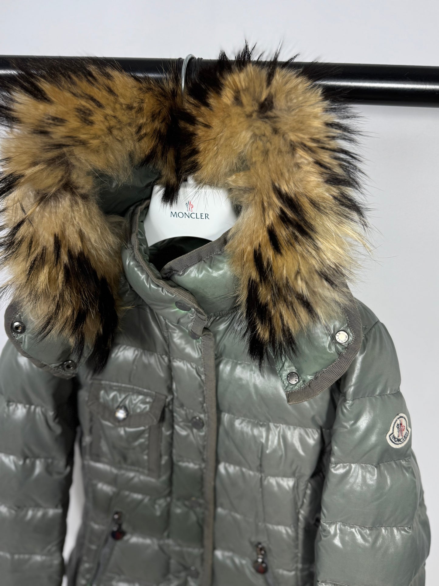 Moncler Armoise Fur Jacket - Size 0