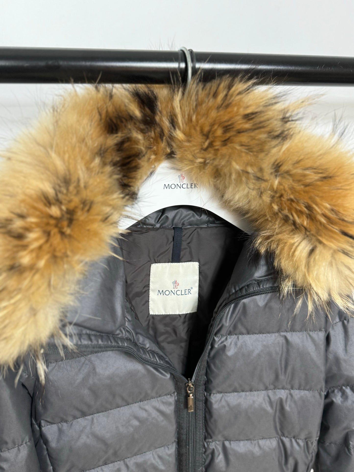 Moncler Angers Fur Jacket - Size 1