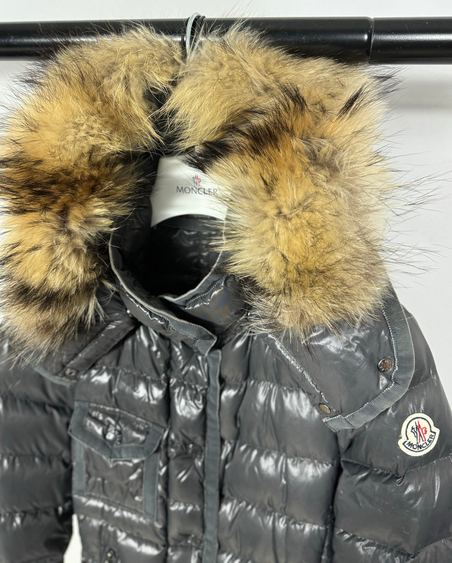 Moncler Armoise Fur Jacket - Size 1