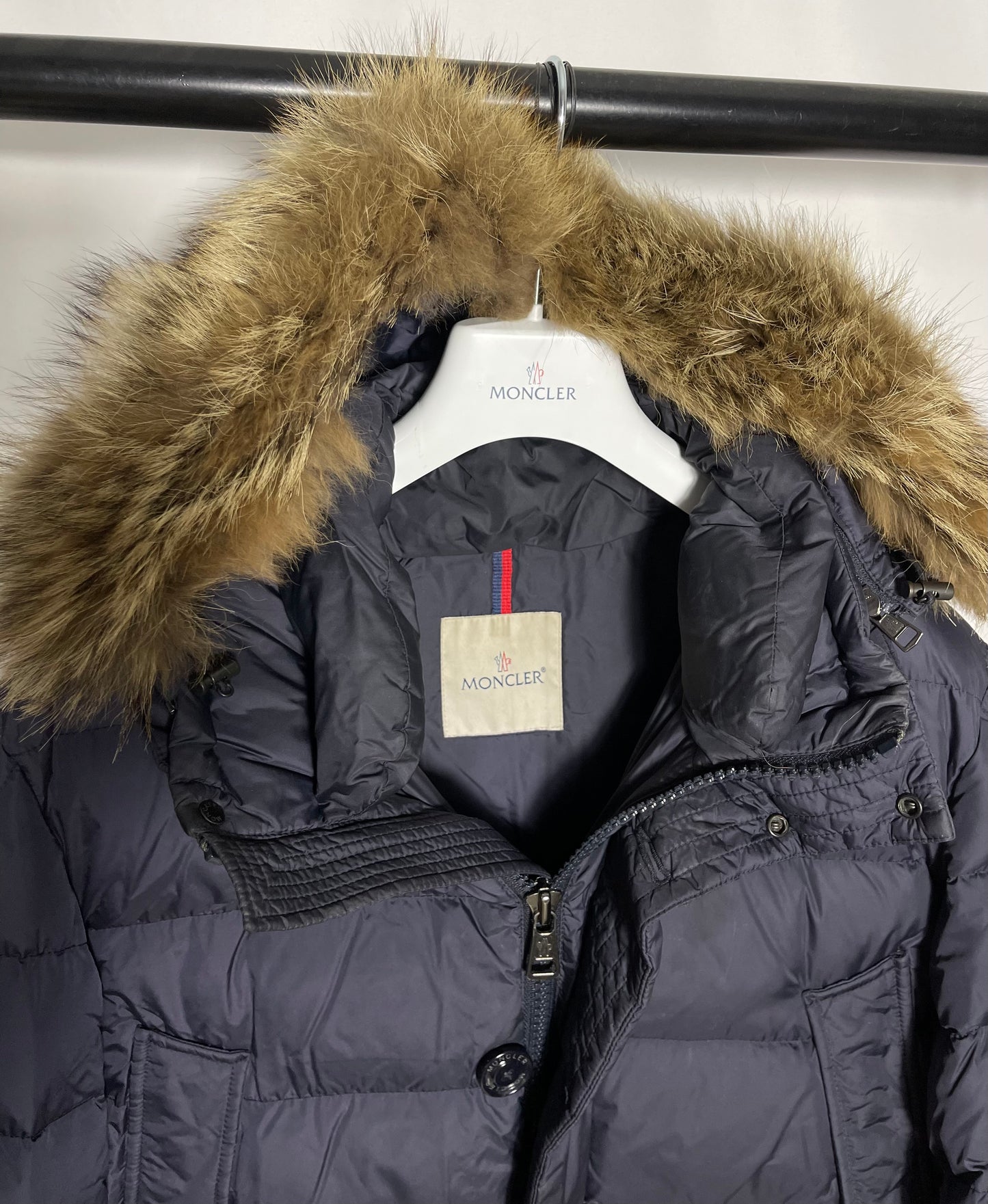 Moncler Cluny Fur Jacket - Size 5