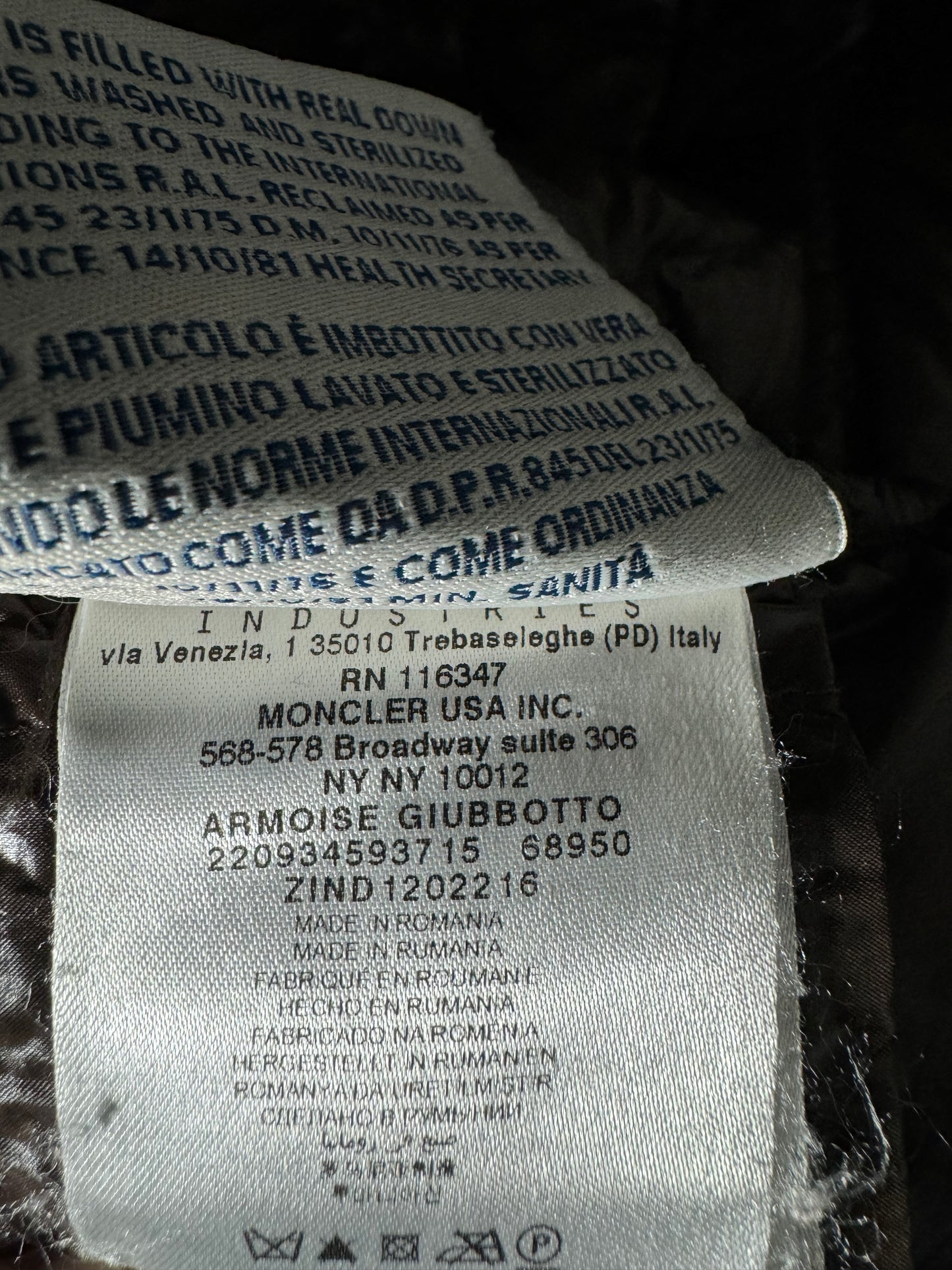 Moncler Armoise Fur Jacket - Size 3