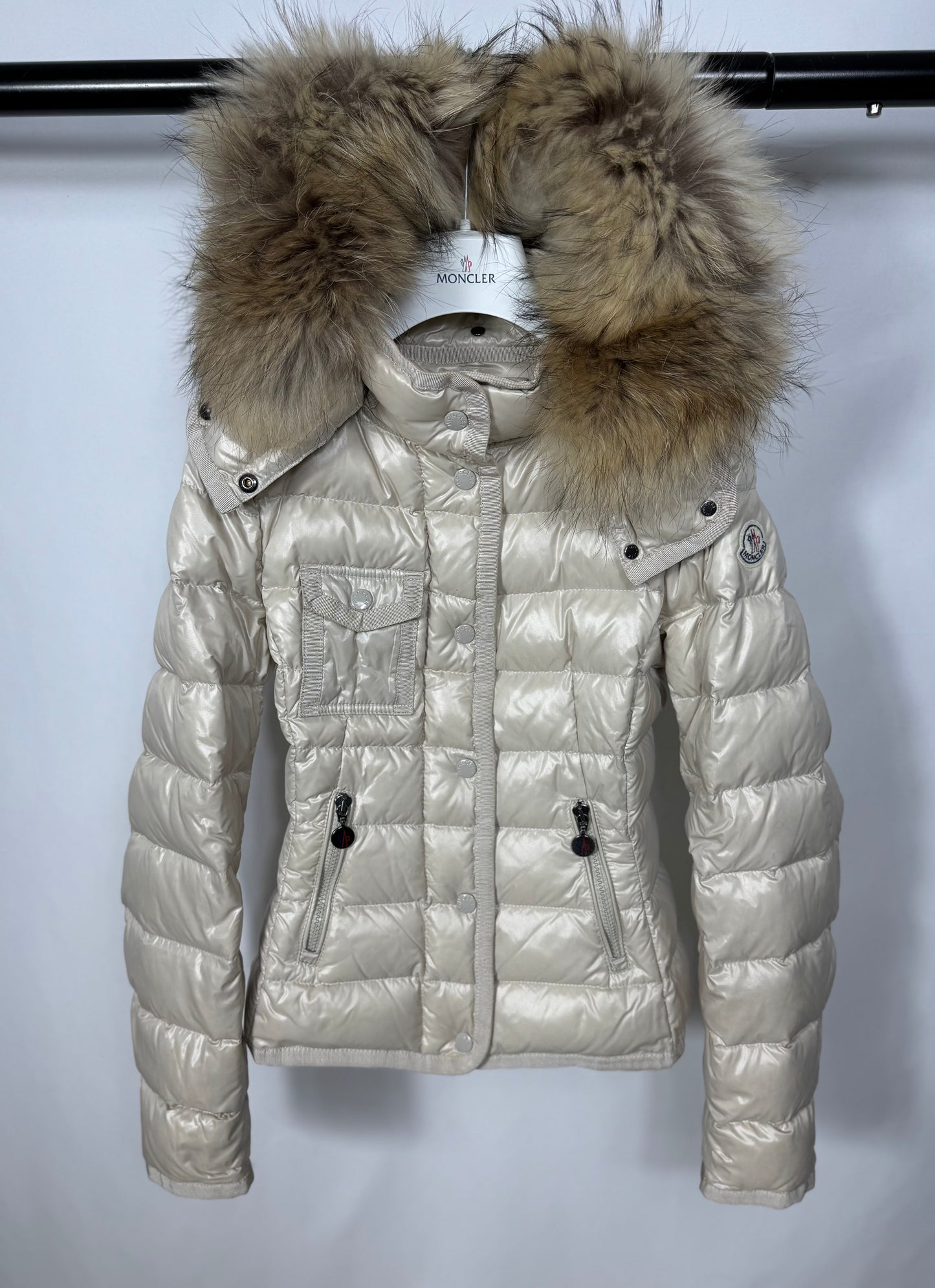 Moncler Armoise Fur Jacket - Size 00