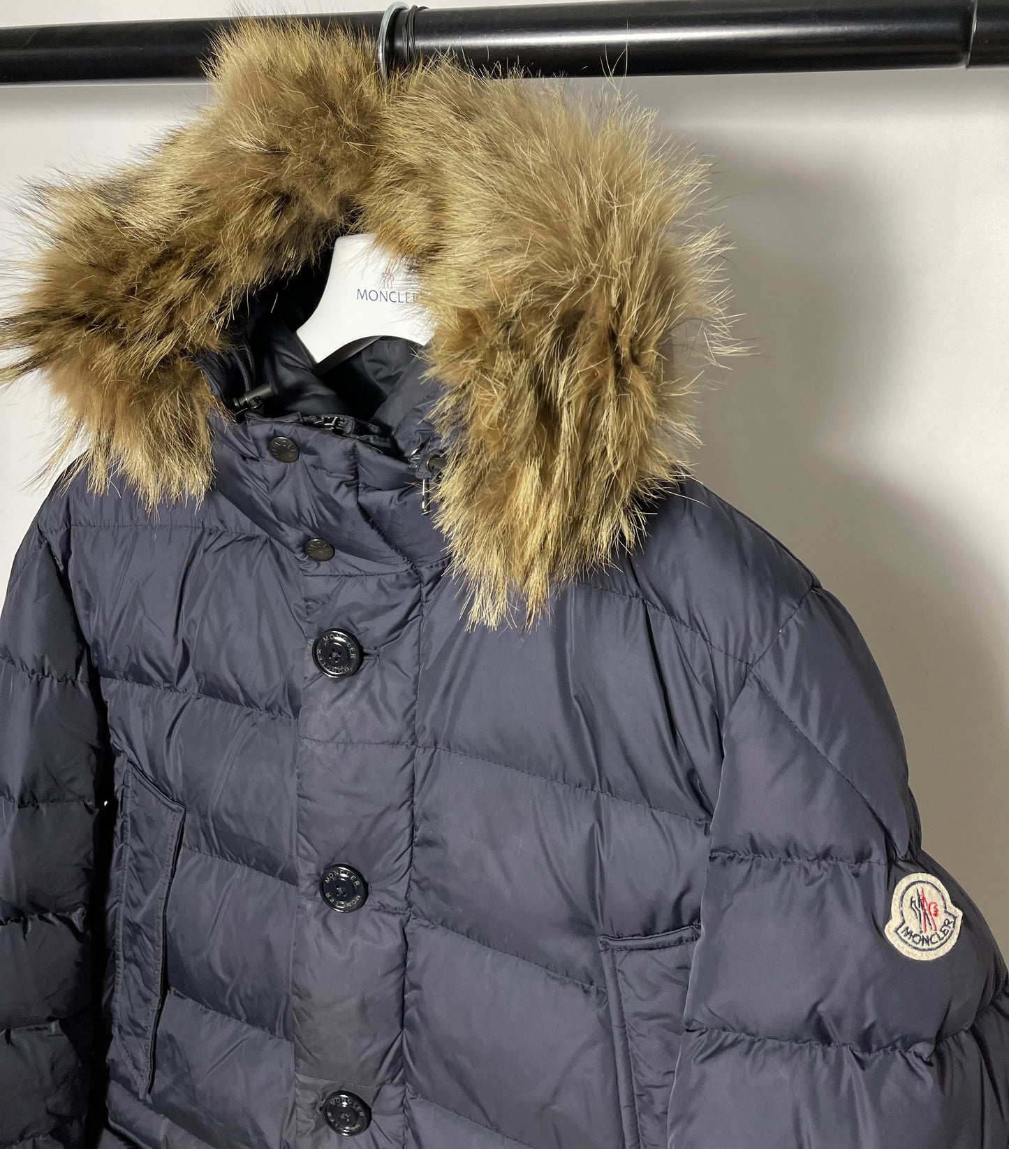 Moncler Cluny Fur Jacket - Size 5