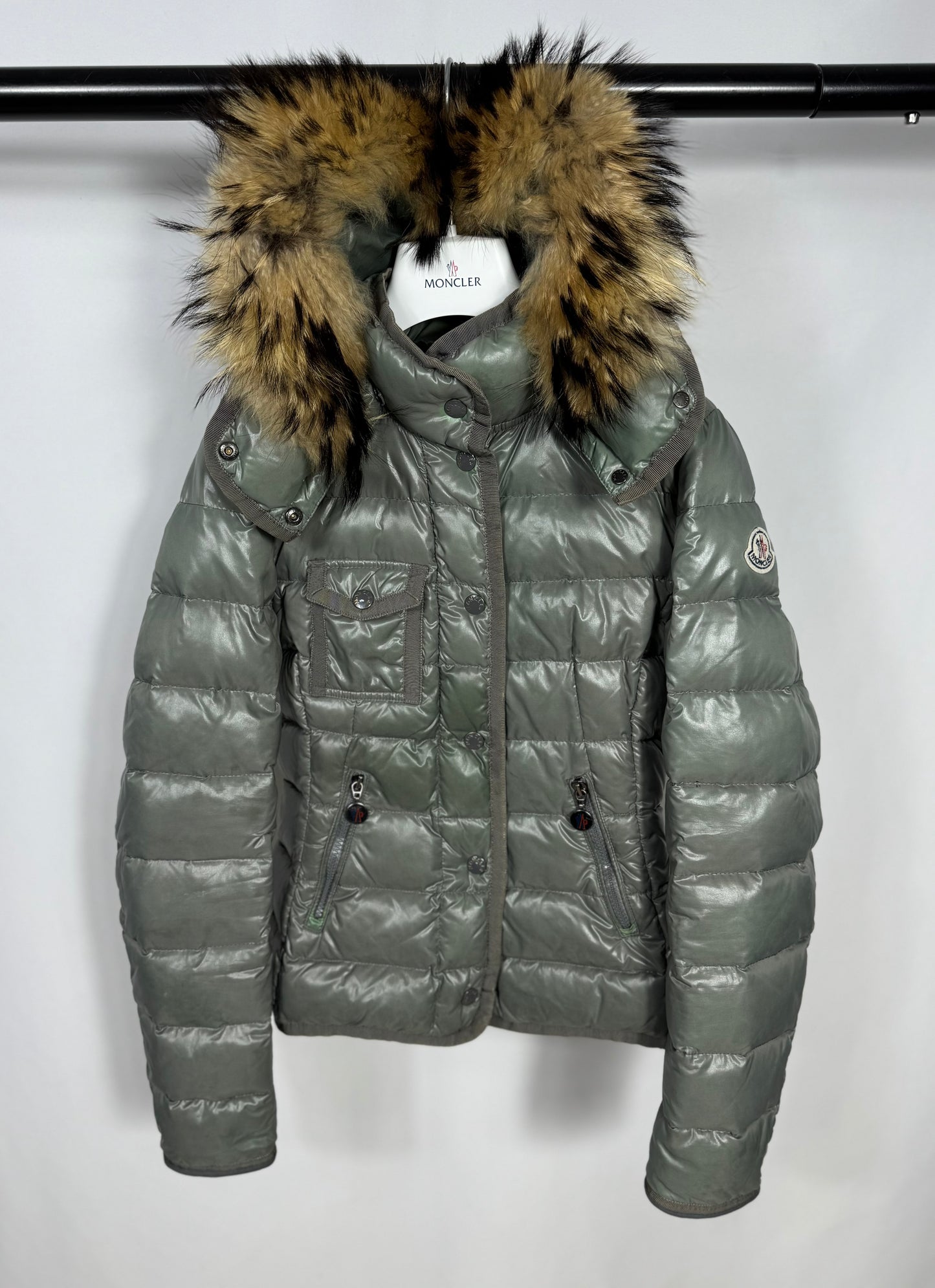 Moncler Armoise Fur Jacket - Size 0