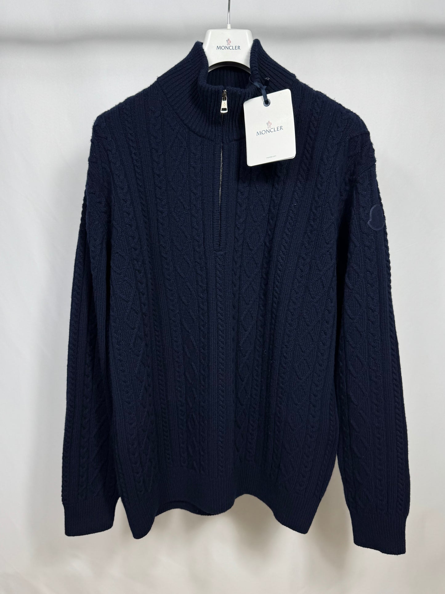 Moncler 1/4 Zip Cardigan
