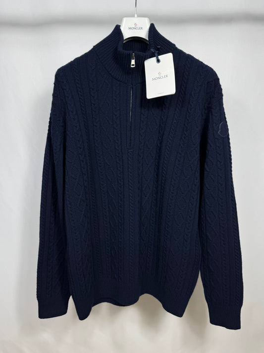 Moncler 1/4 Zip Cardigan