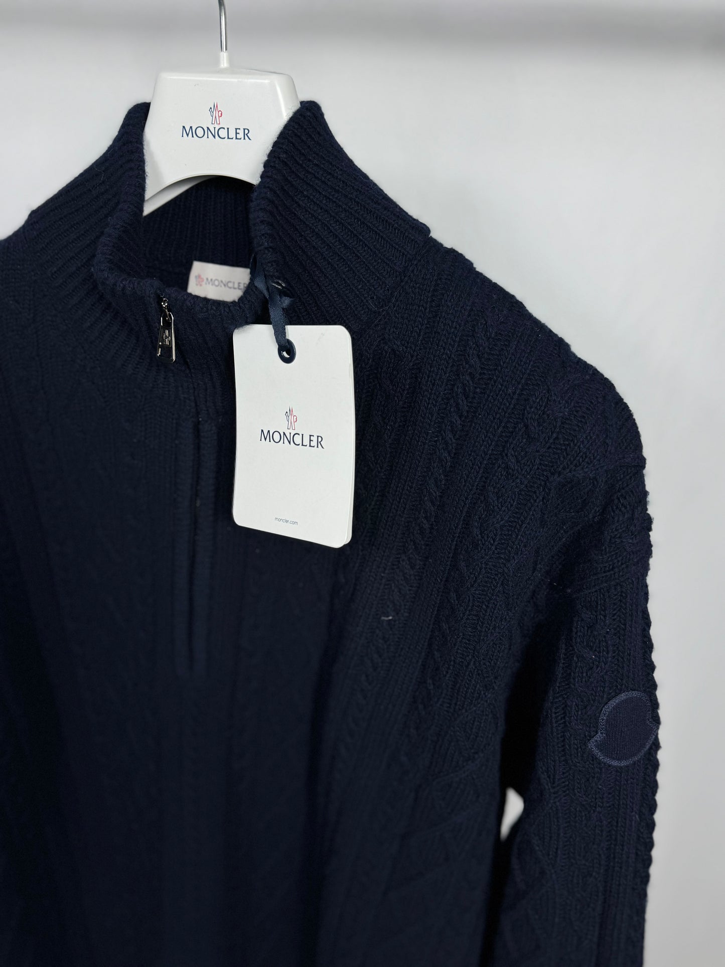 Moncler 1/4 Zip Cardigan