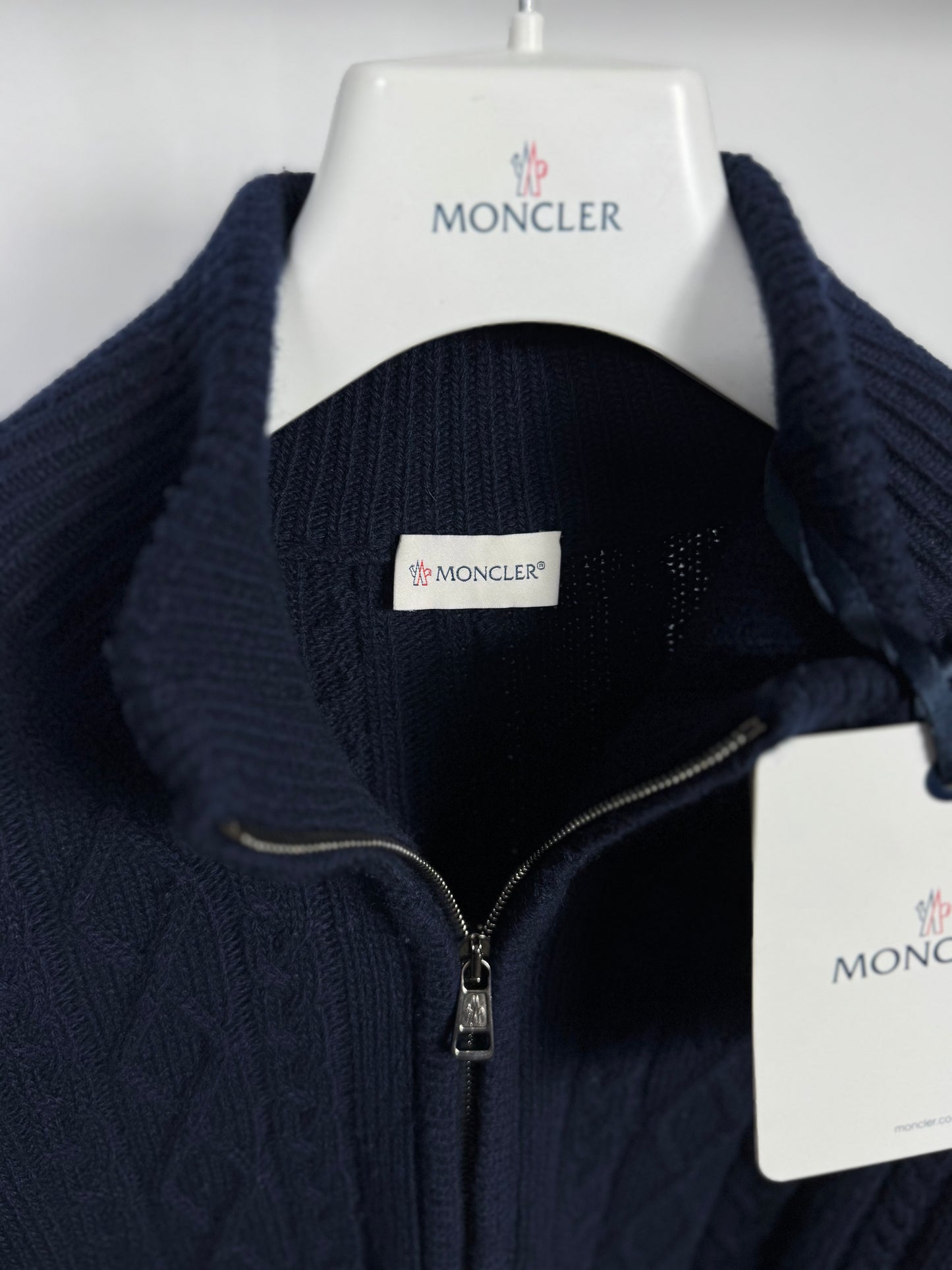 Moncler 1/4 Zip Cardigan