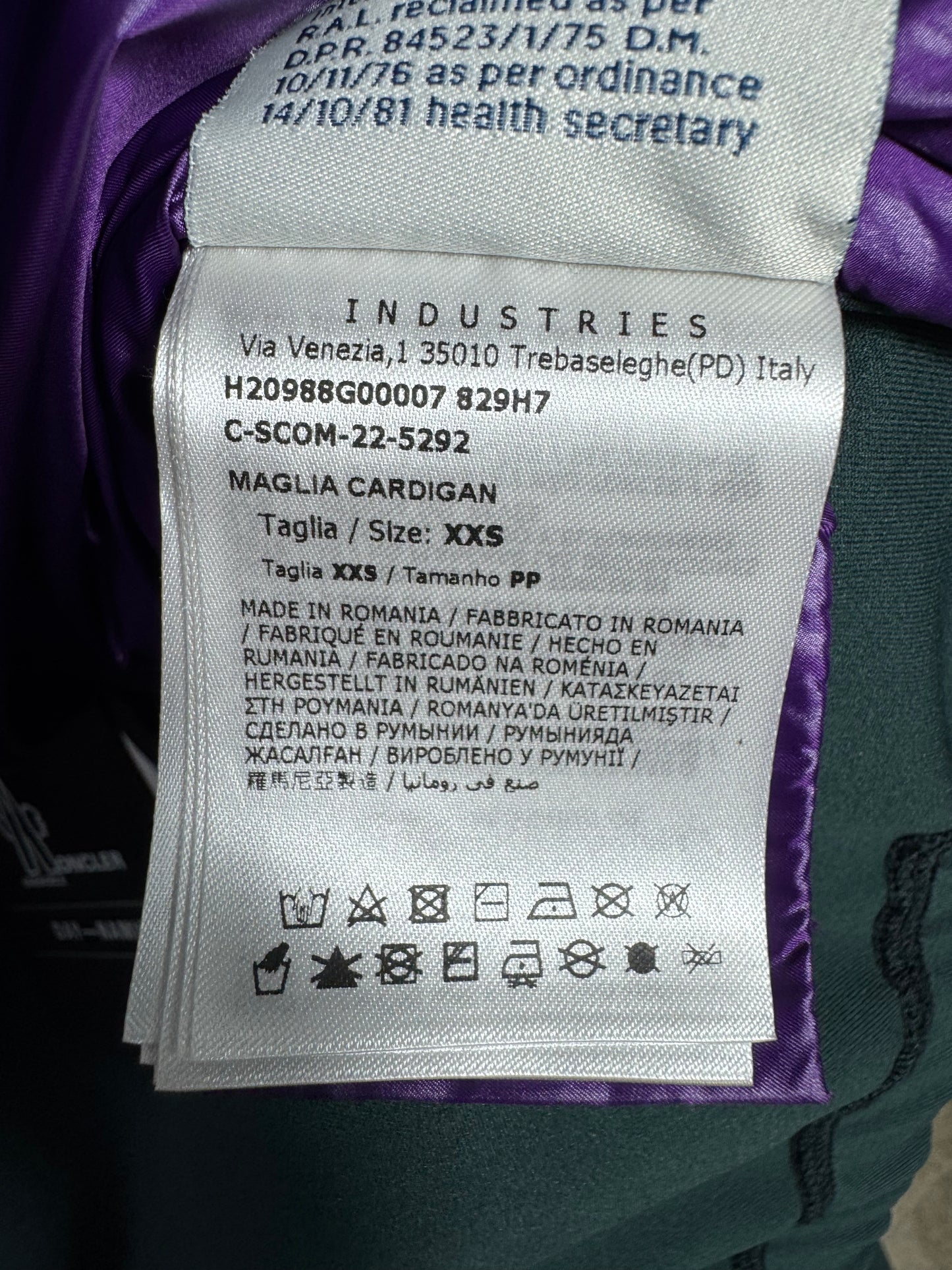 Moncler Maglia Cardigan - Size XXS
