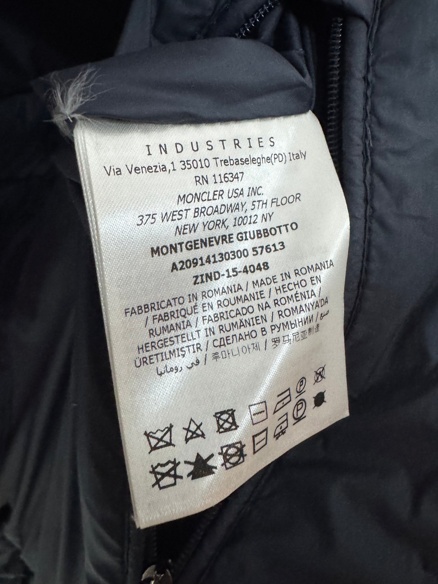 Moncler Montgenevre Jacket - Size 1