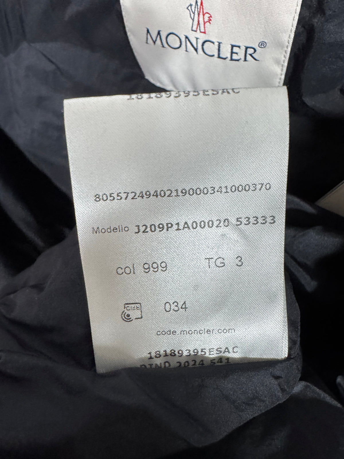 Moncler Nylon Jacket - Size 3
