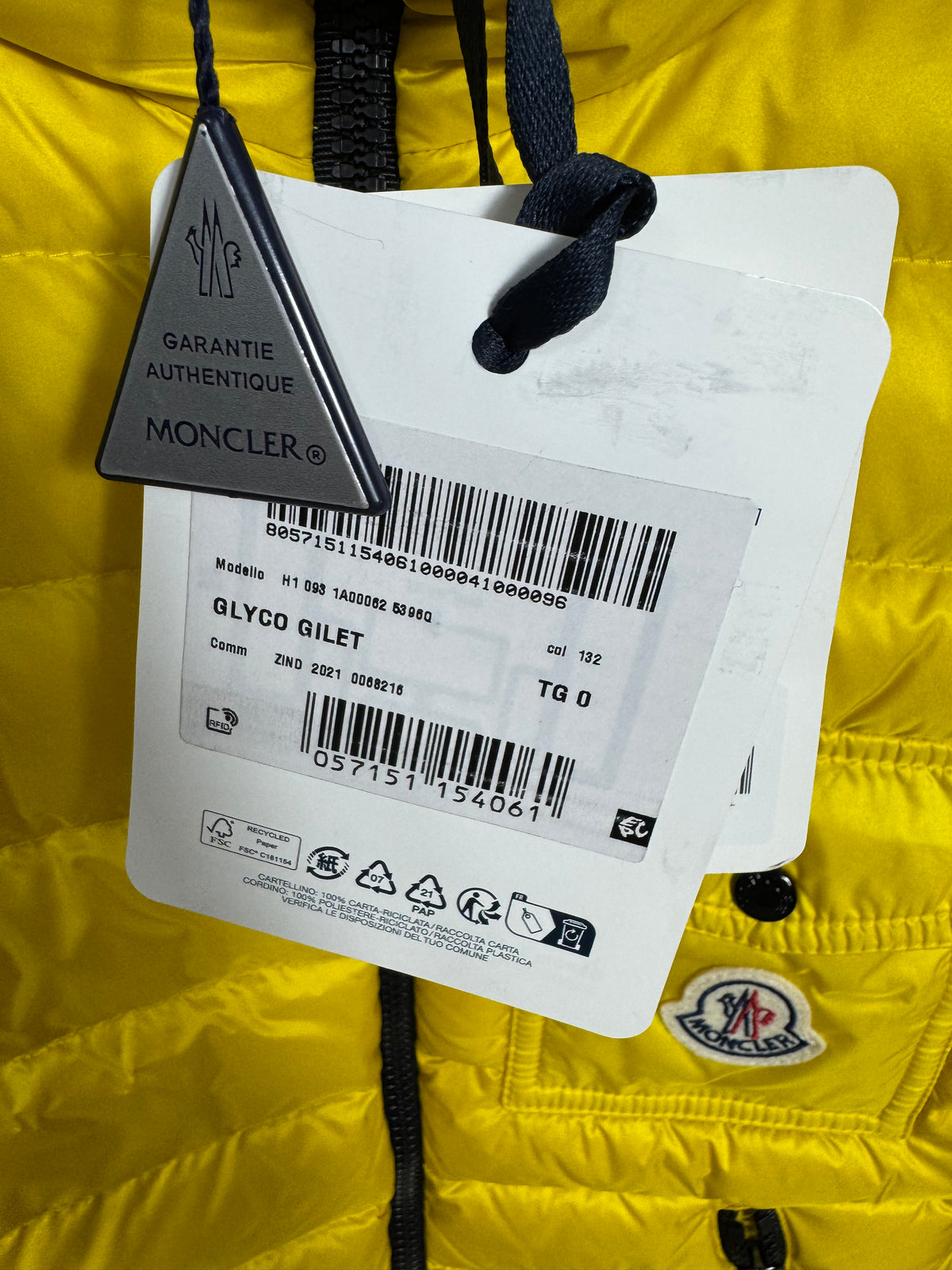 Moncler Glyco Gilet - Size 0