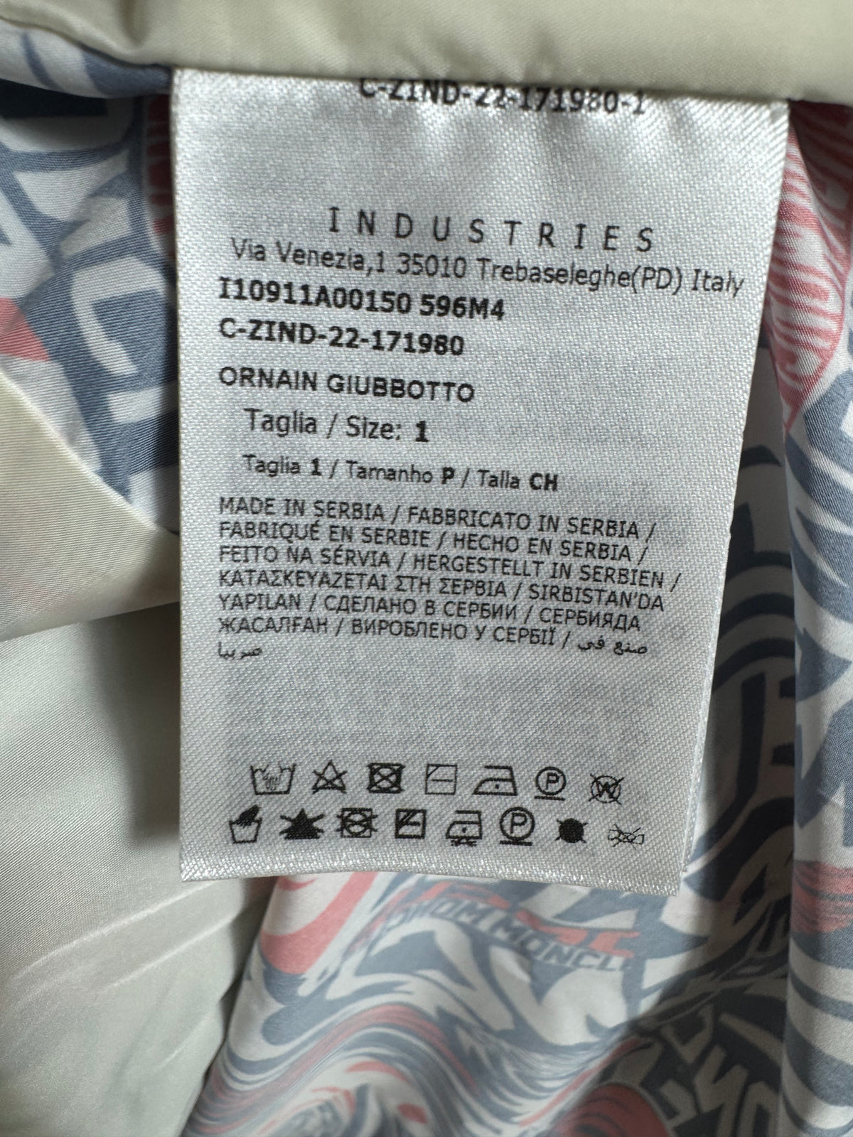 Moncler Ornain Genius Jacket - Size 1