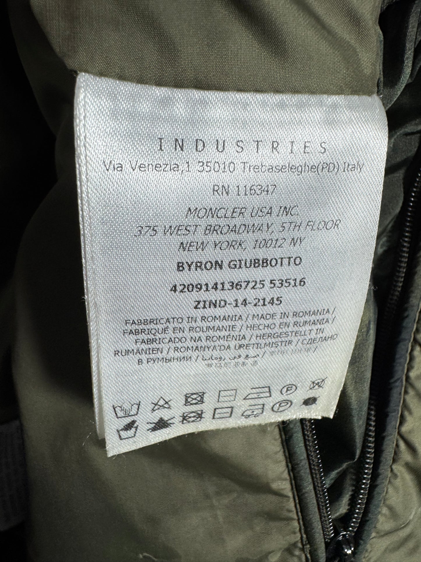 Moncler Byron Fur Jacket - Size 3