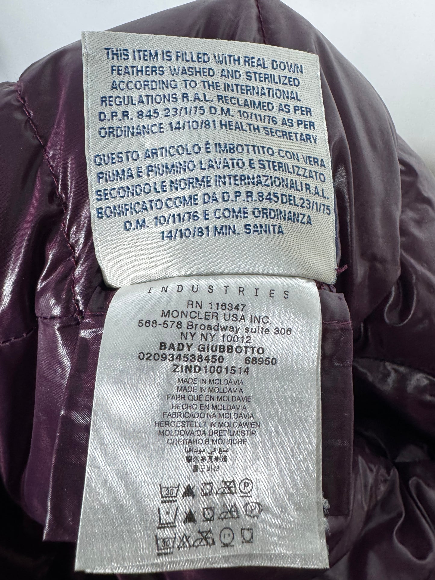 Moncler Bady Jacket - Size 2