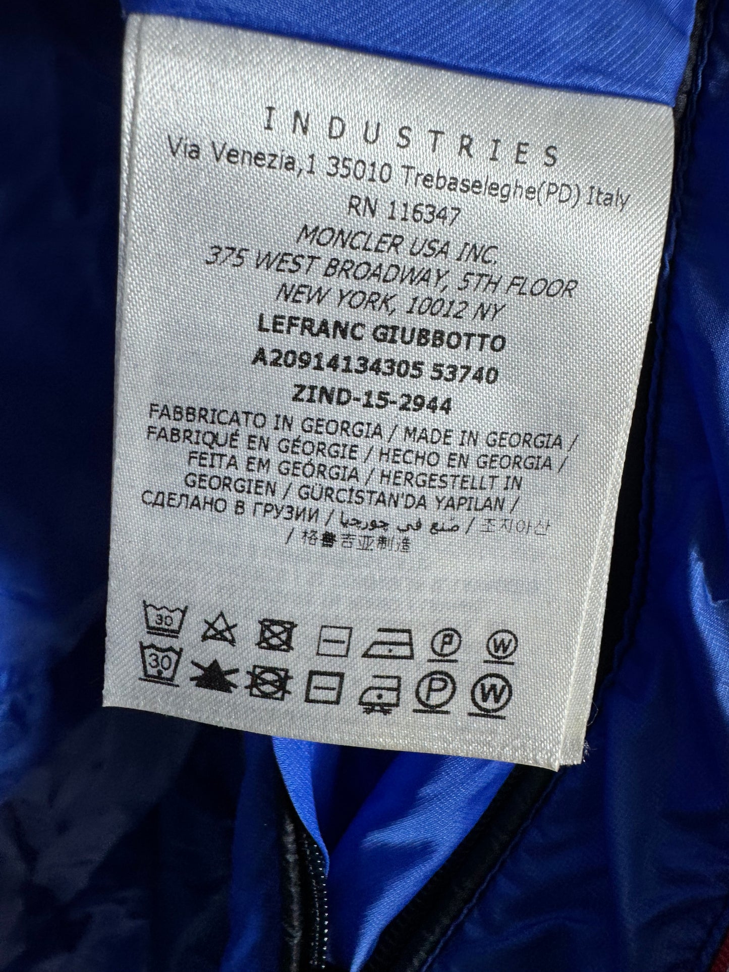 Moncler Lefranc Jacket - Size 1