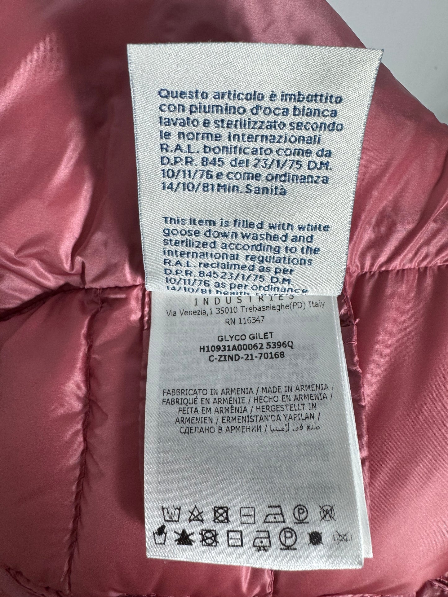 Moncler Glyco Gilet - Size 0
