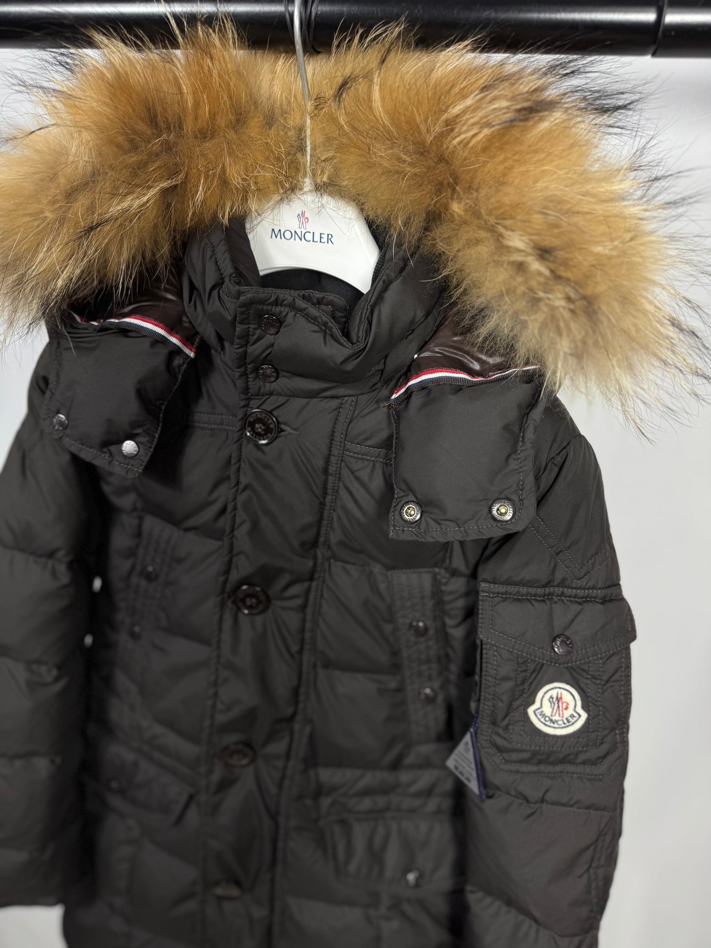 Moncler Boys Fur Jacket - Age 8