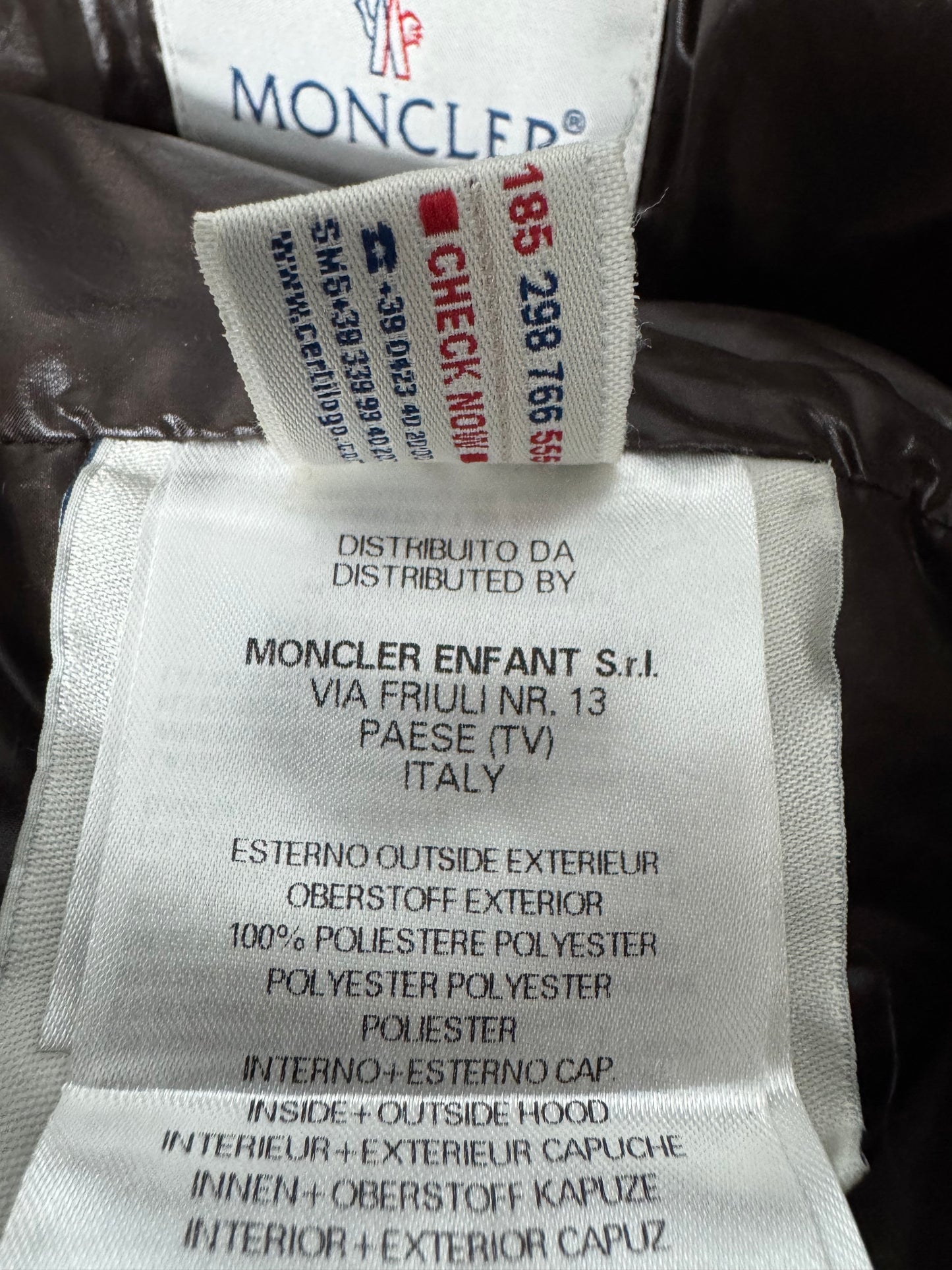 Moncler Boys Fur Jacket - Age 8