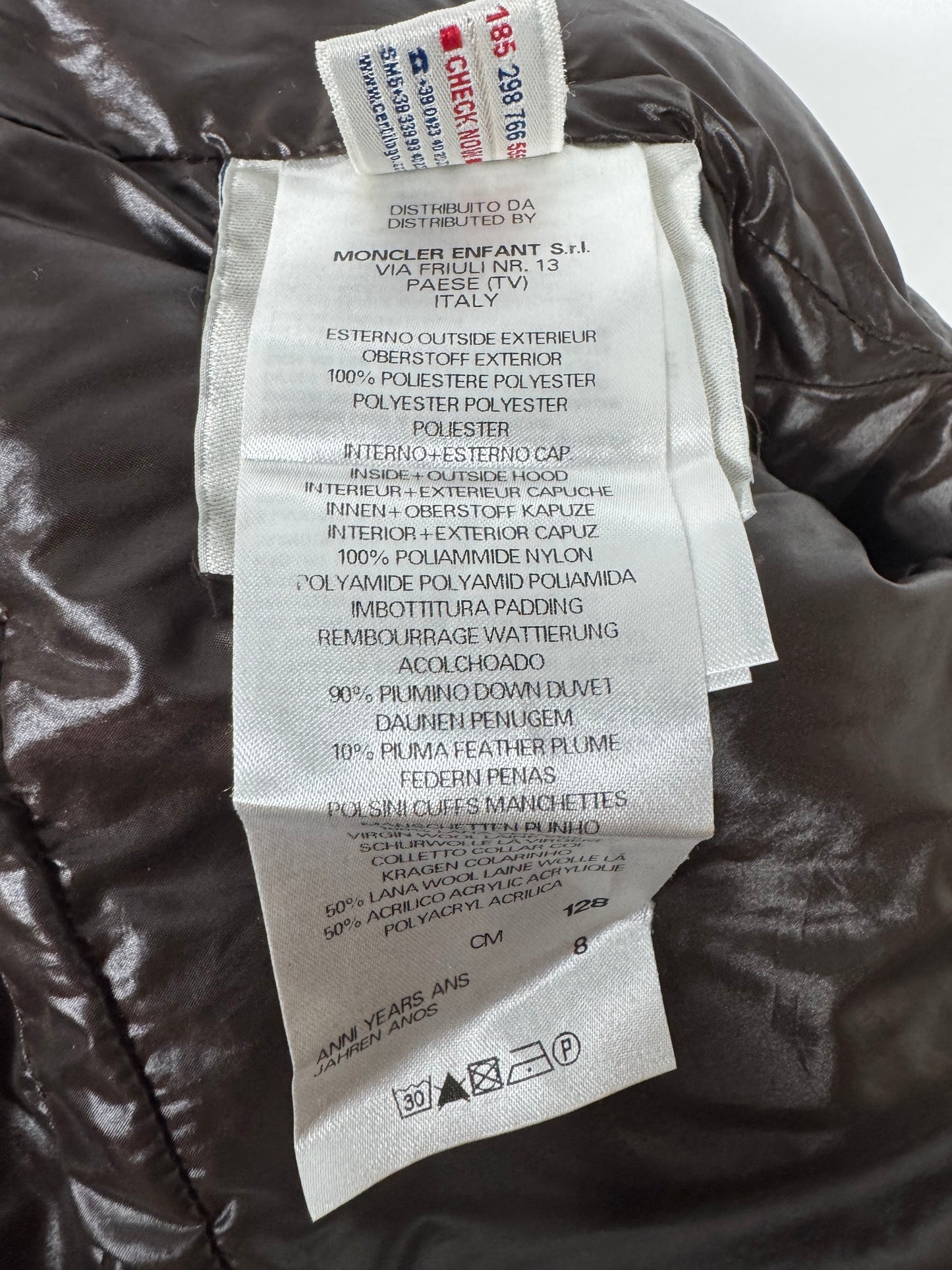 Moncler Boys Fur Jacket - Age 8