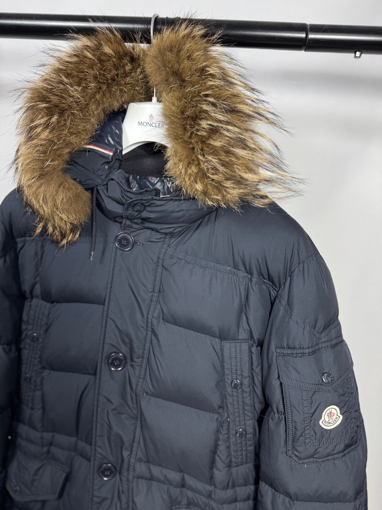Moncler Gabriel Fur Jacket - Size 6