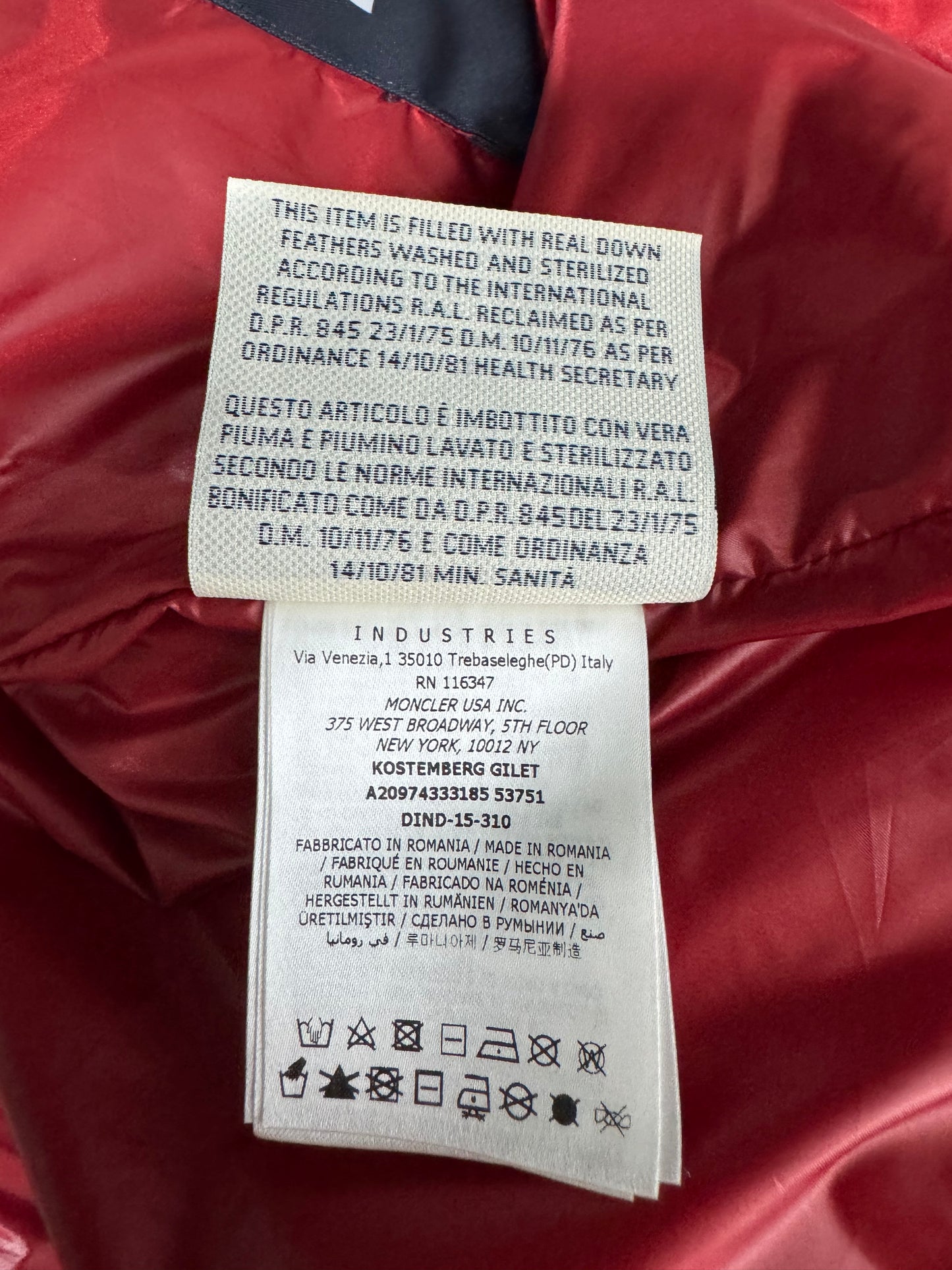 Moncler Grenoble Kostemberg Gilet - Size 4