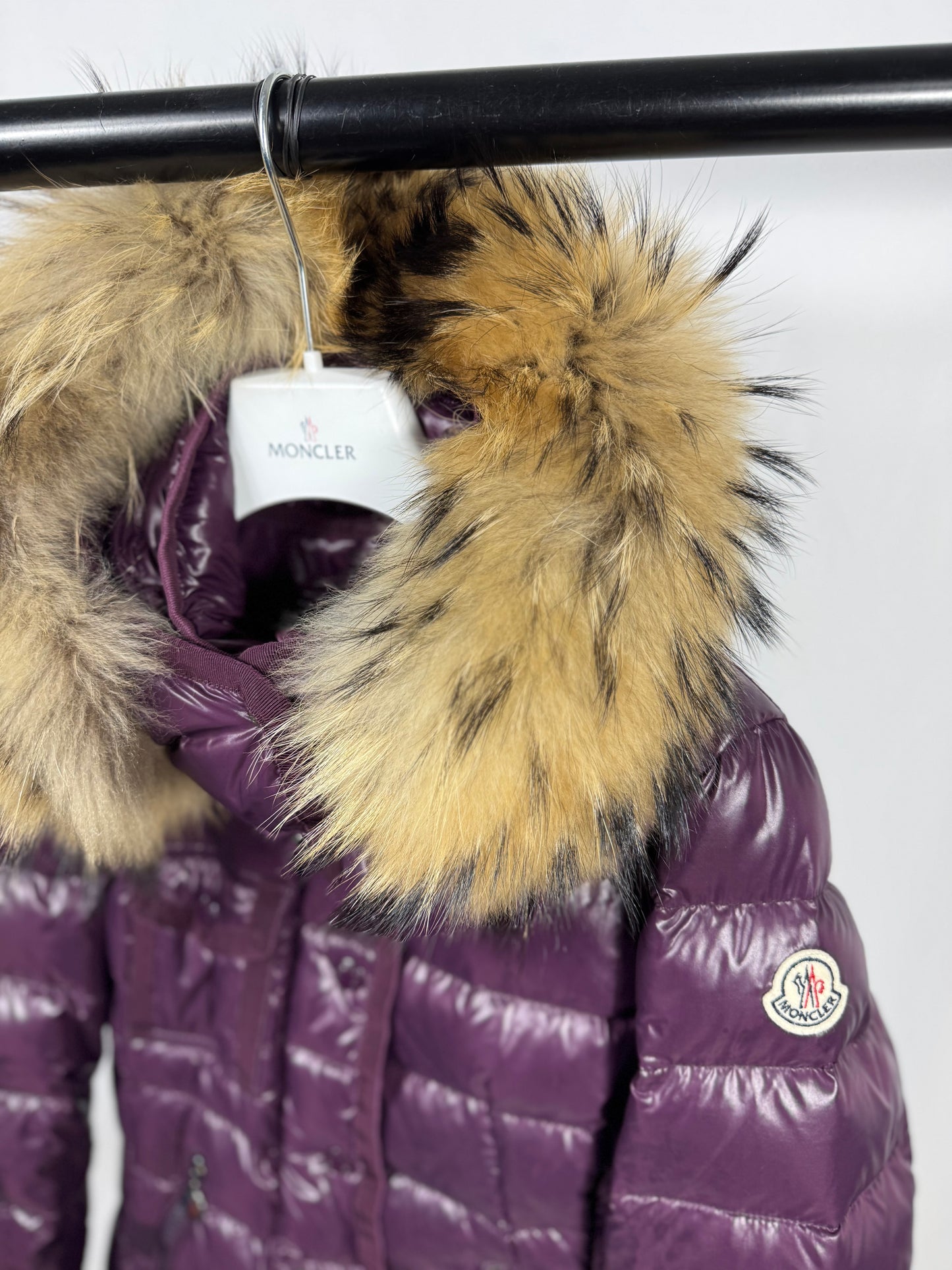 Moncler Armoise Fur Jacket - Size 0