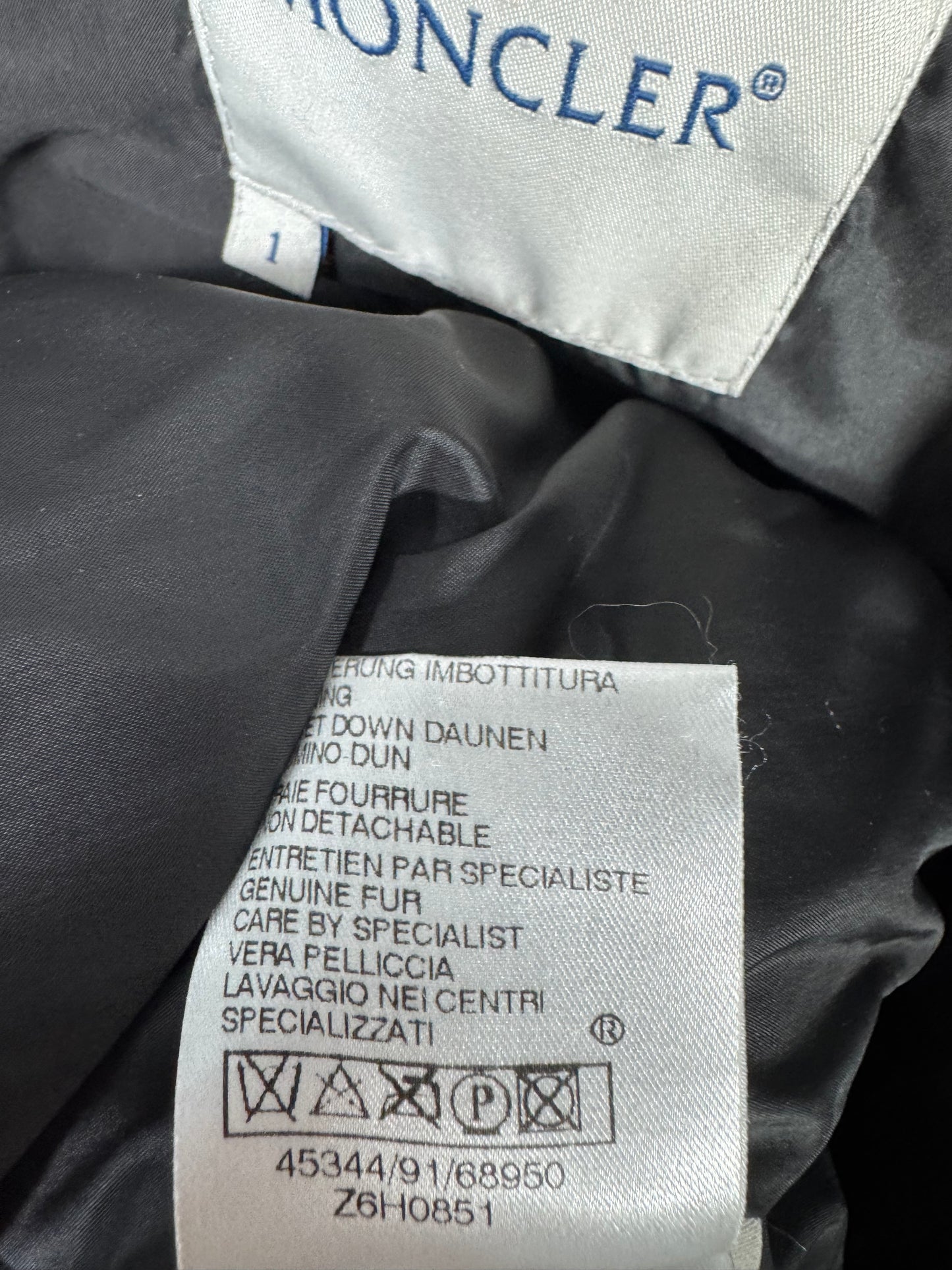 Moncler Albertina Fur Jacket - Size 1