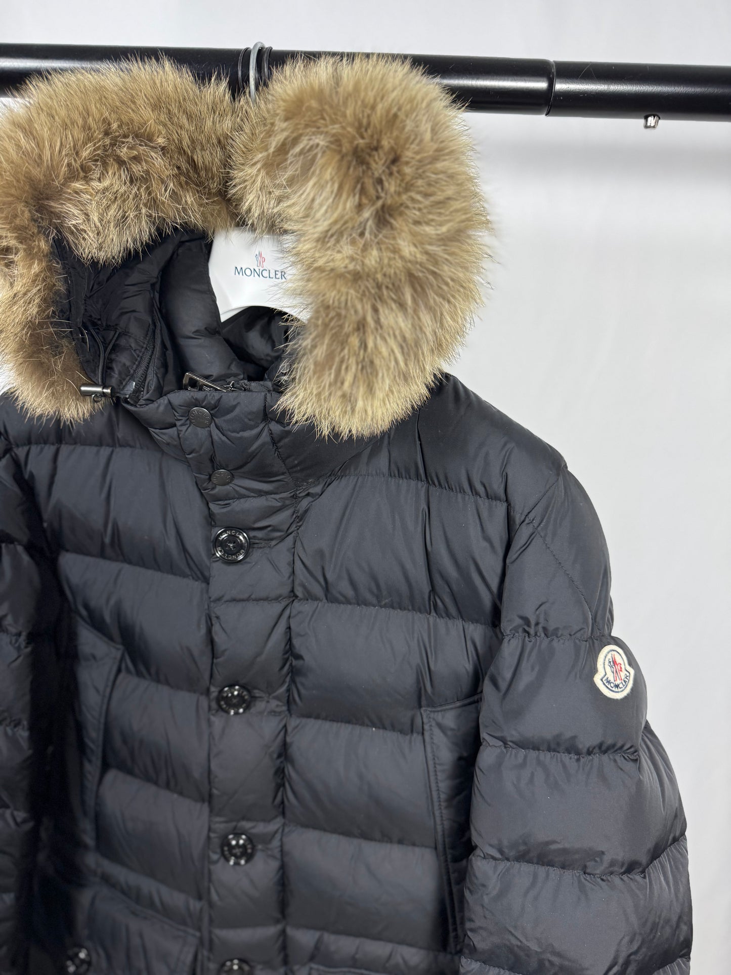 Moncler Cluny Fur Jacket - Size 4