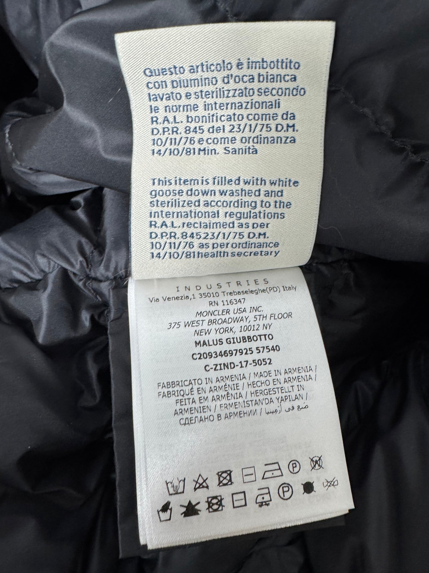 Moncler Malus Jacket - Size 1