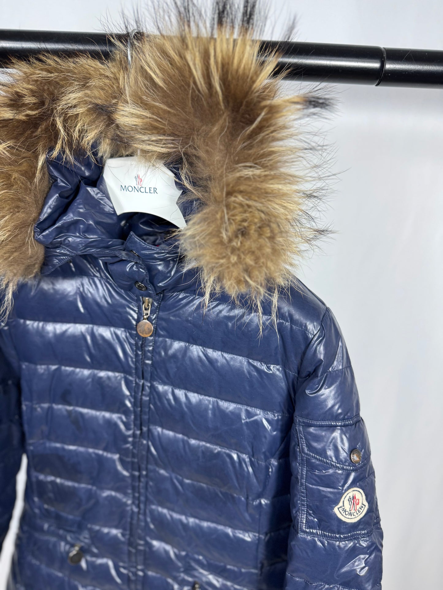 Moncler Girls Fur Jacket - Age 10