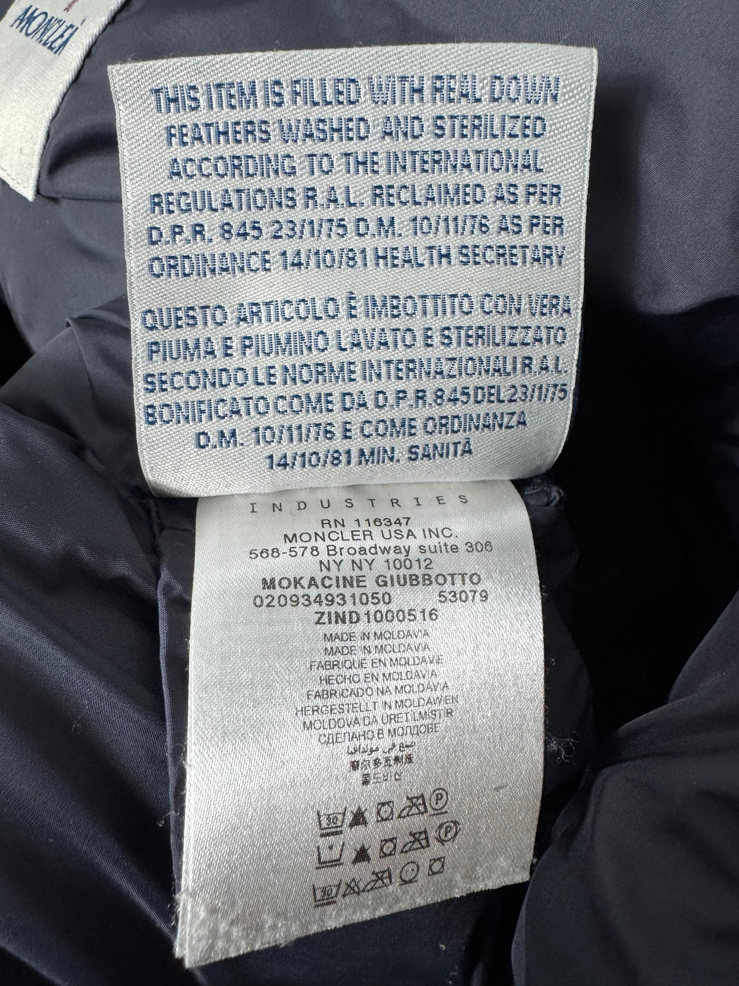 Moncler Mokacine Jacket - Size 1