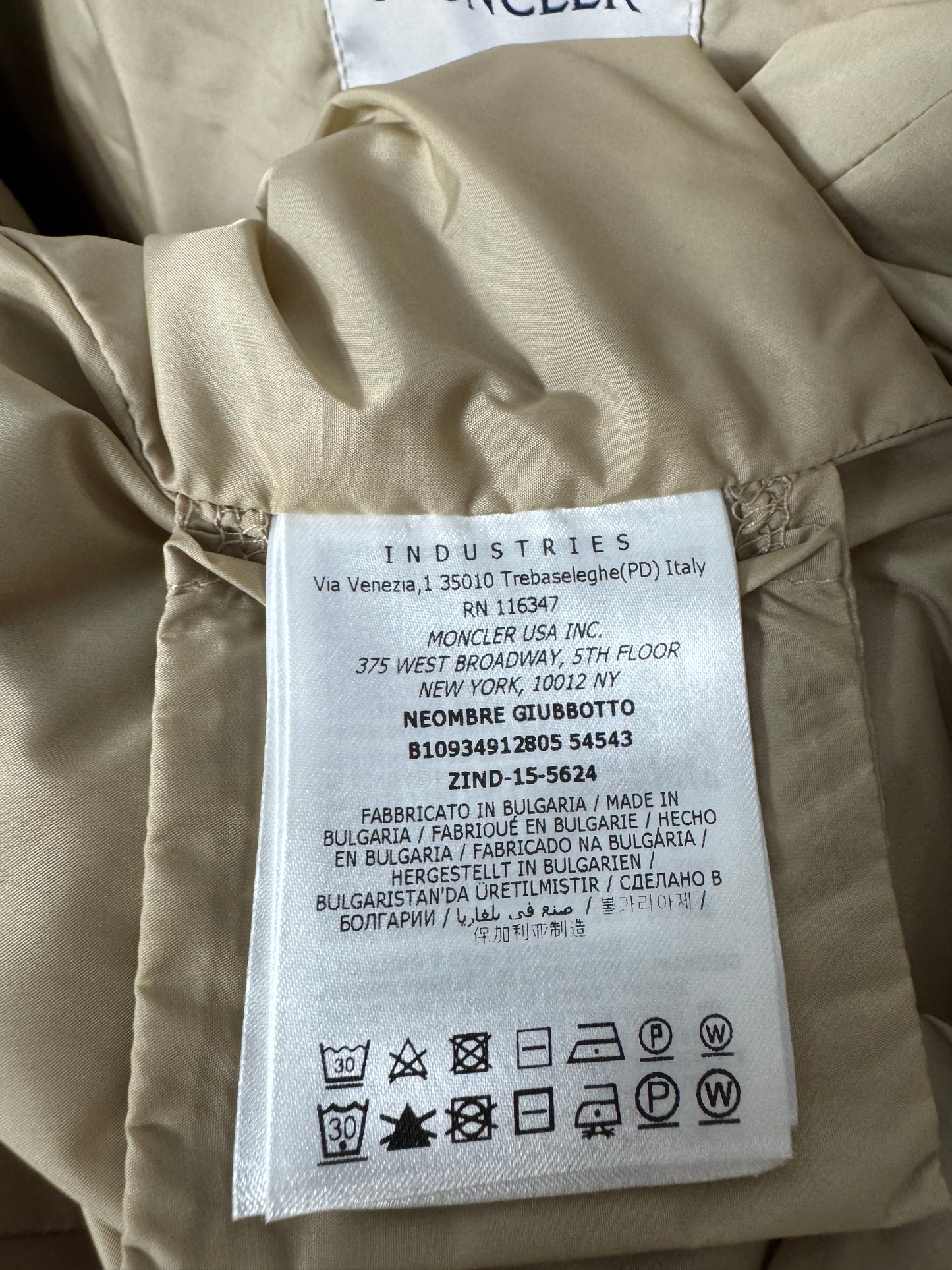 Moncler Neombre Jacket - Size 2